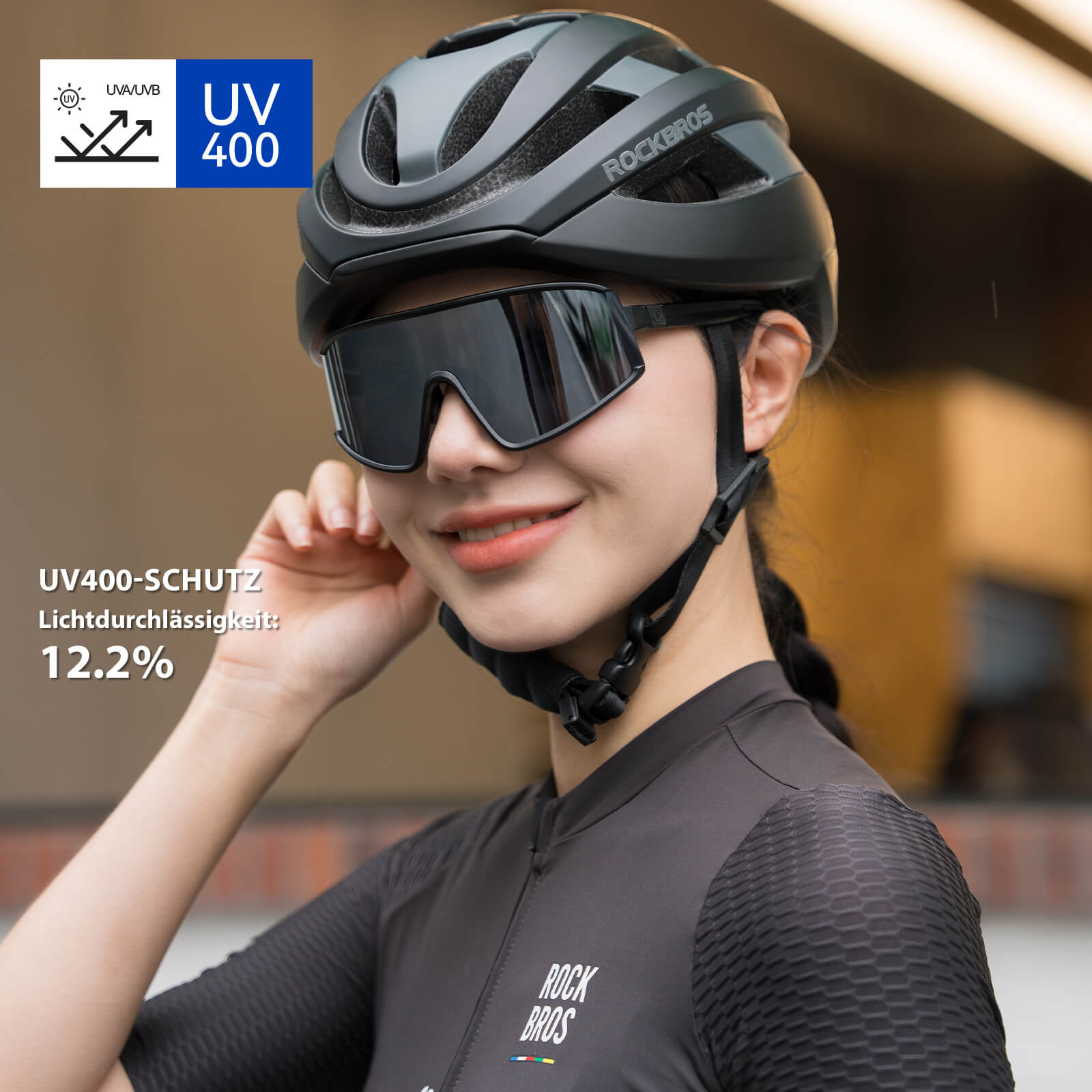 Polarisierte Fahrradbrille Ultraleicht UV400 Schutz 4 Farben - Fahrradbrille ROCKBROS - EU - NooMii
