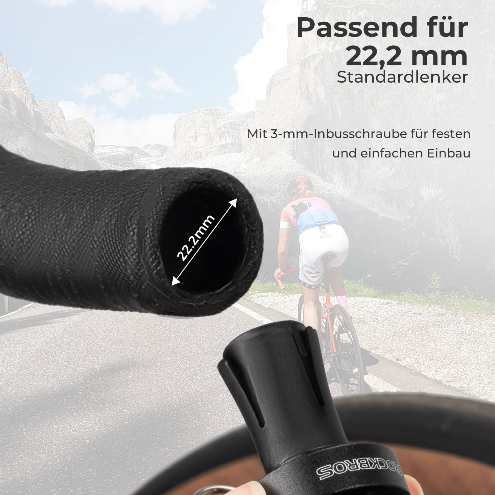 Rennrad Fahrradklinge für 22,2mm Dropbar Lenker - Fahrradklingel ROCKBROS - EU - NooMii