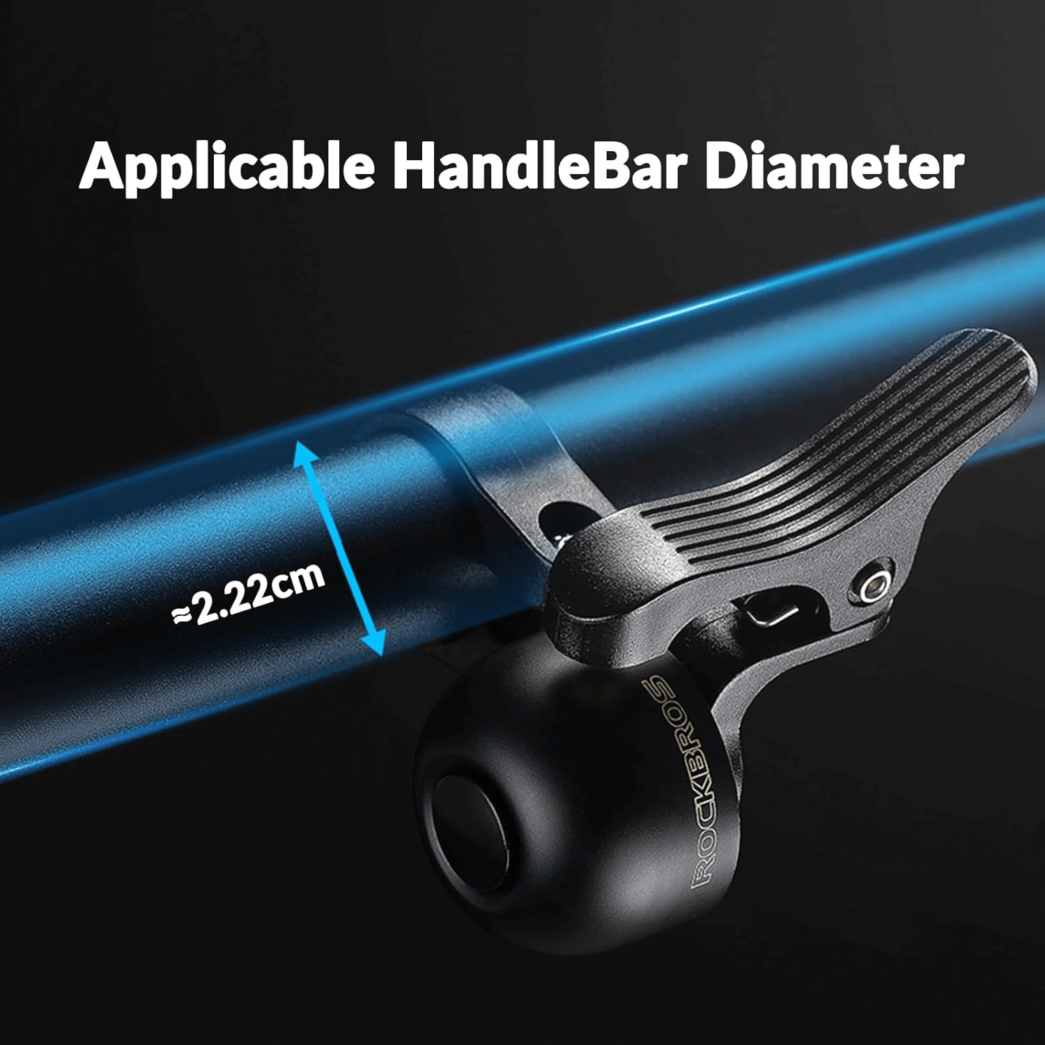 Rennrad Fahrradklingel 100dB für gebogene Lenker 22,2mm - Fahrradklingel ROCKBROS - EU - NooMii