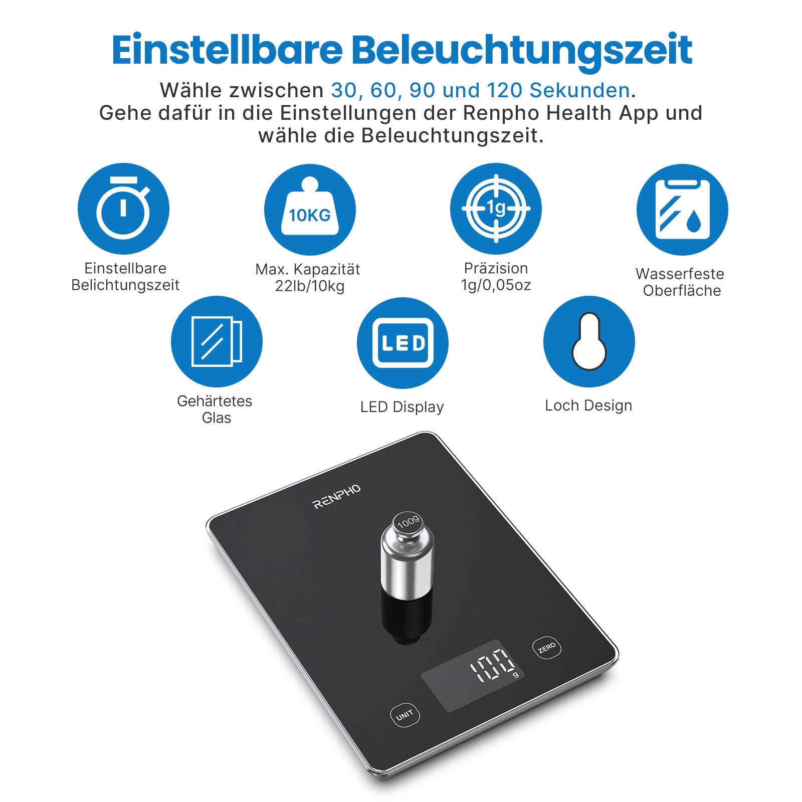 RENPHO Calibra 1L Nutrition Scale - NooMii