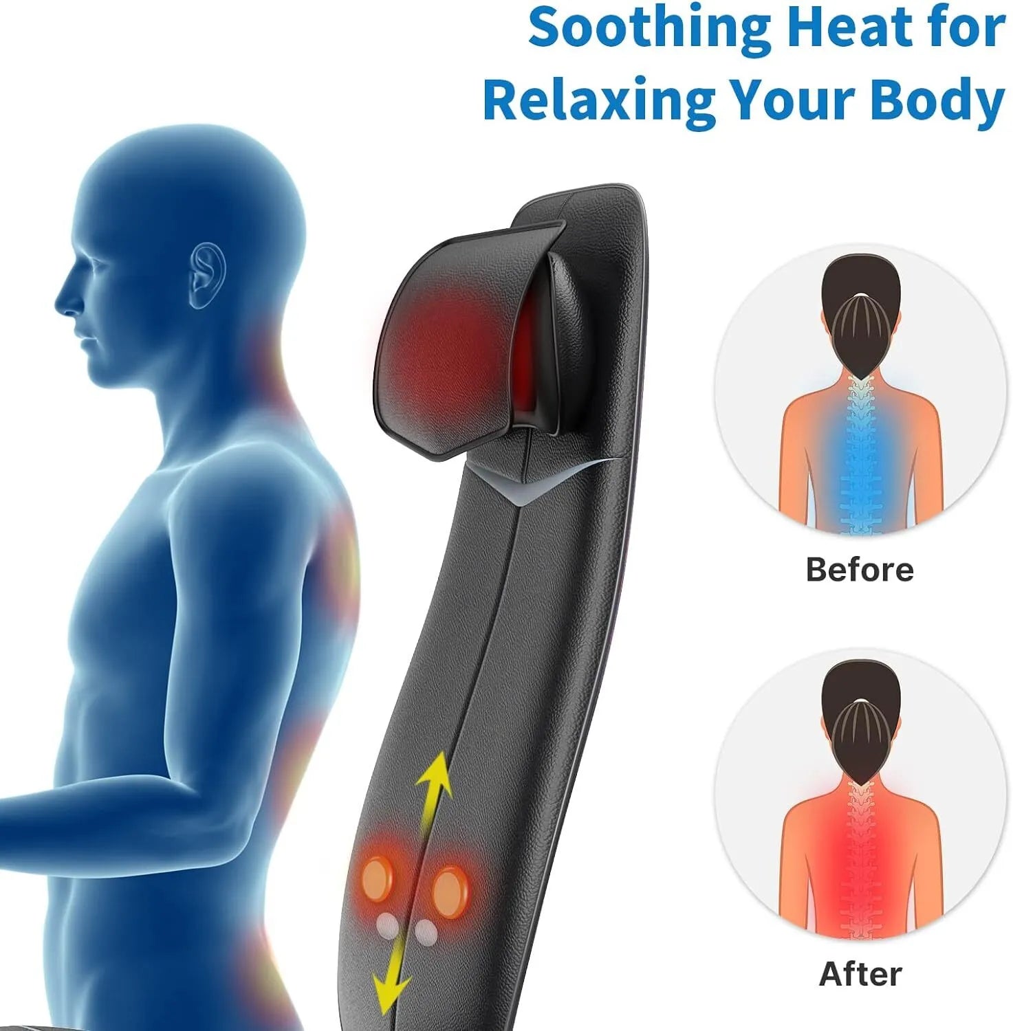 RENPHO Neck & Back Massage Cushion - S - NooMii