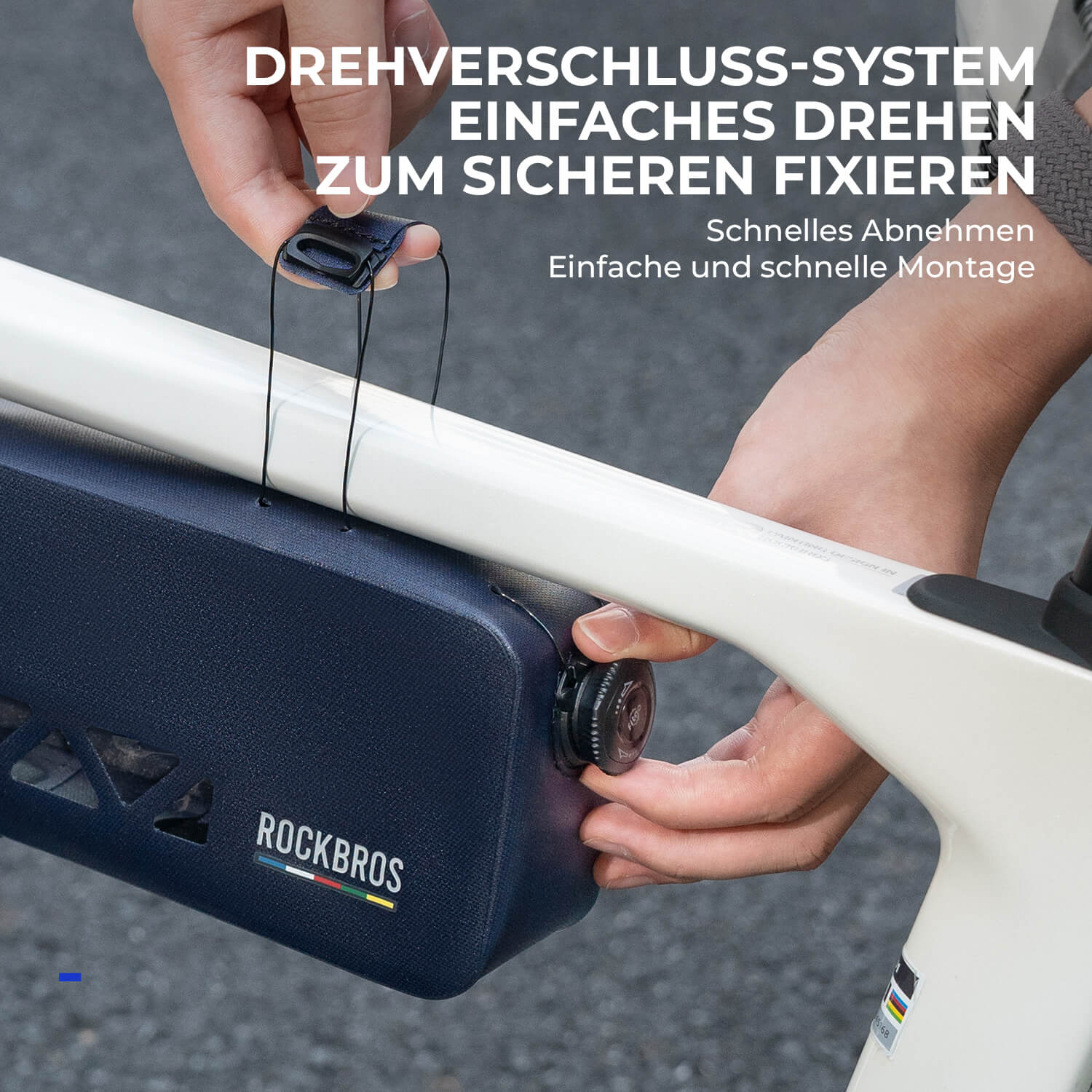 ROAD TO SKY 100 % Wasserdicht Rahmentasche 1,7 L - Fahrradtaschen ROCKBROS - EU - NooMii