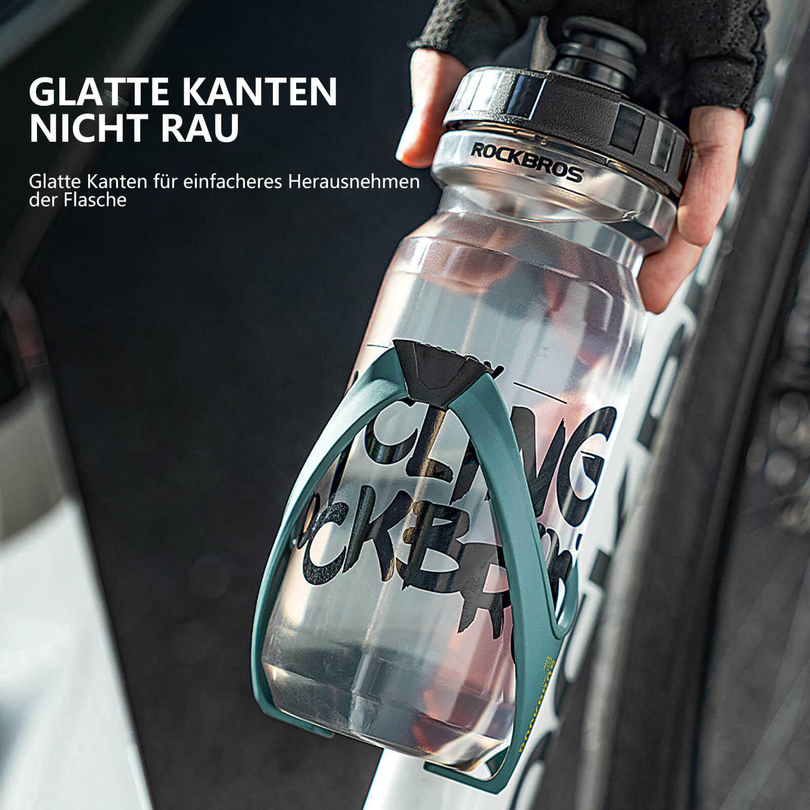 ROAD TO SKY 2 - in - 1 Fahrrad Flaschenhalter mit Reifenheber Leicht - Fahrrad Flaschenhalter ROCKBROS - EU - NooMii