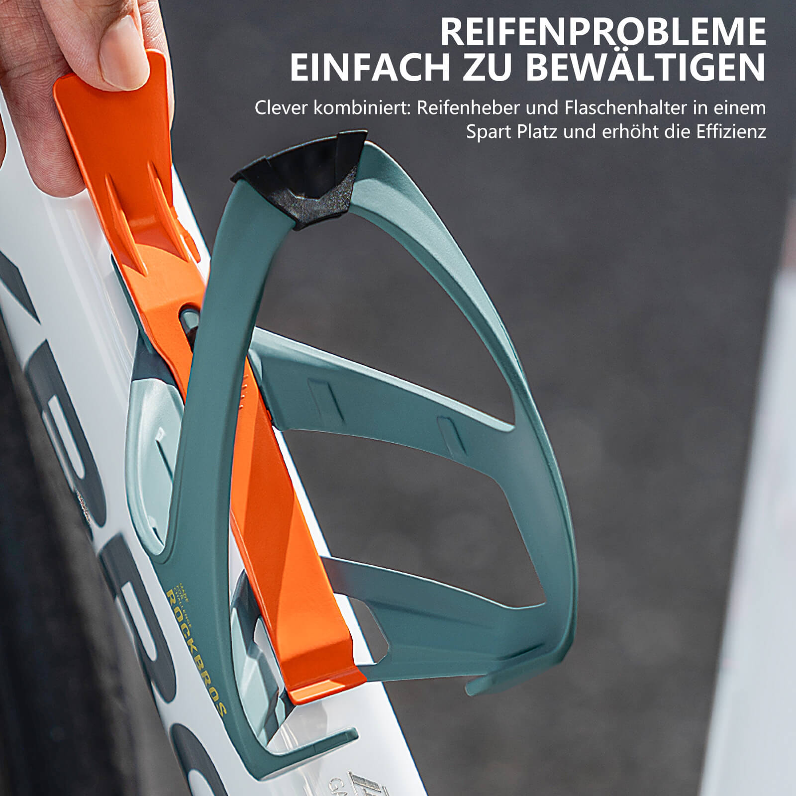 ROAD TO SKY 2 - in - 1 Fahrrad Flaschenhalter mit Reifenheber Leicht - Fahrrad Flaschenhalter ROCKBROS - EU - NooMii