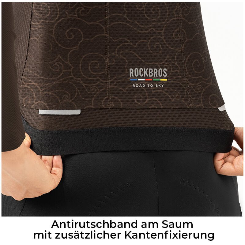 ROAD TO SKY Damen Langarm - Radtrikot Fahrrad Jersey für MTB & Rennrad - Fahrradtrikot ROCKBROS - EU - NooMii