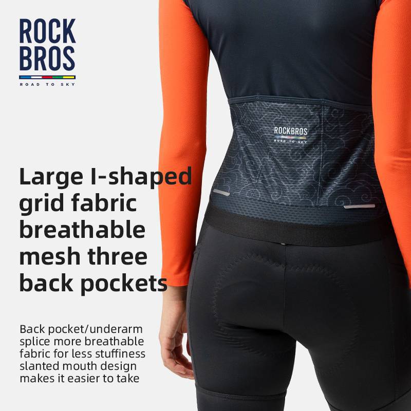 ROAD TO SKY Damen Langarm - Radtrikot Fahrrad Jersey für MTB & Rennrad - Fahrradtrikot ROCKBROS - EU - NooMii