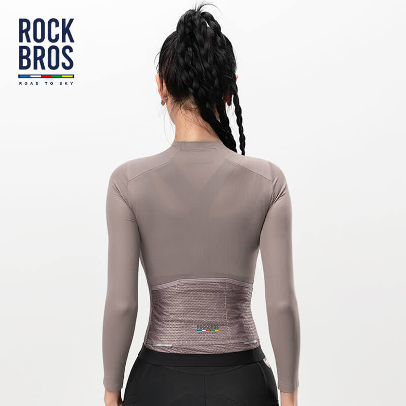ROAD TO SKY Damen Langarm - Radtrikot Fahrrad Jersey für MTB & Rennrad - Fahrradtrikot ROCKBROS - EU - NooMii