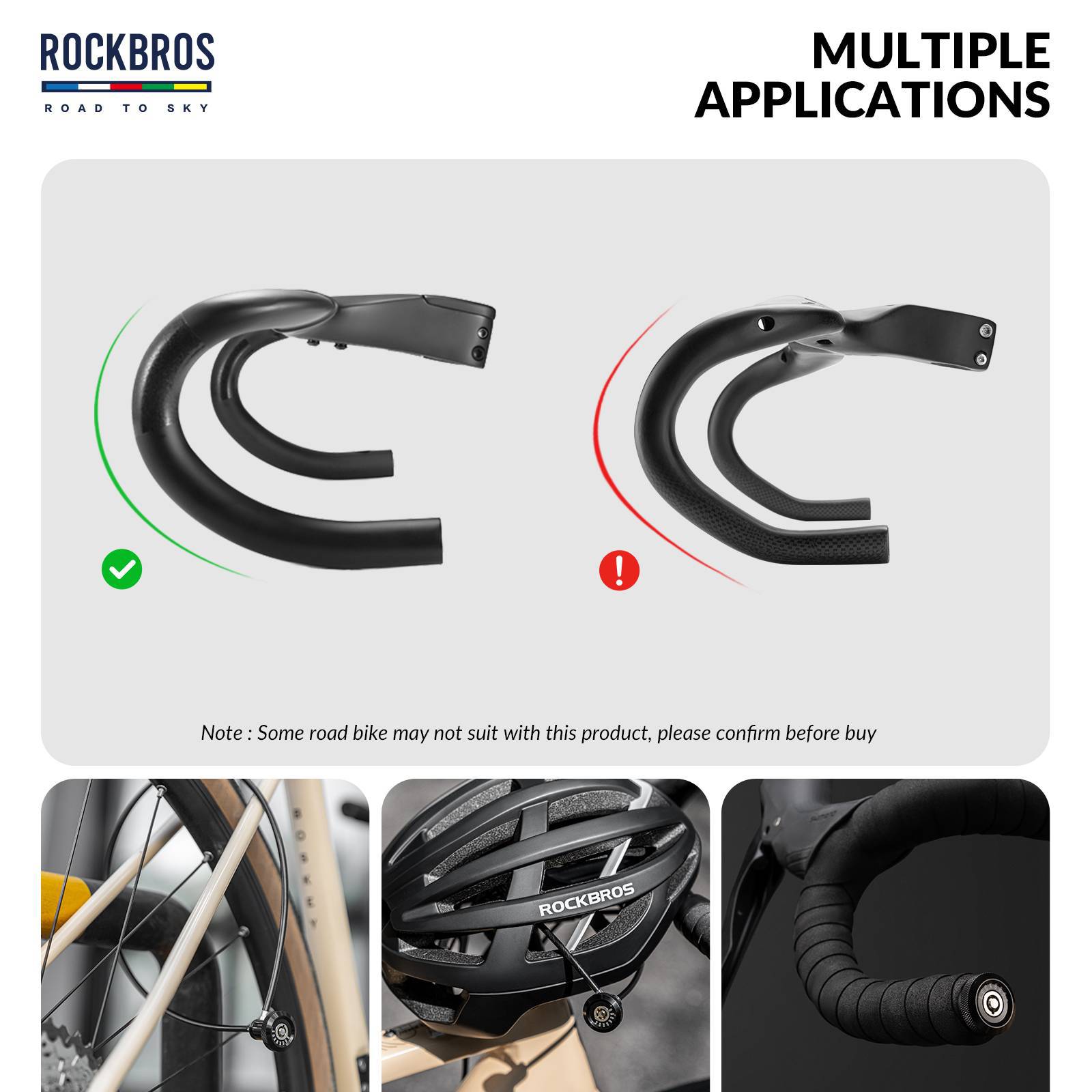 ROAD TO SKY Fahrrad Mini Kabelschloss mit Lenkerstecker Fahrradschloss - Fahrradschloss ROCKBROS - EU - NooMii