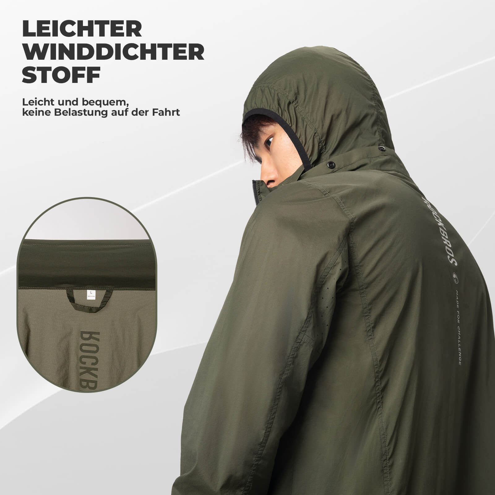 ROAD TO SKY Fahrradjacke Winter Winddicht Atmungsaktiv für MTB & Rennrad - Fahrradjacke ROCKBROS - EU - NooMii