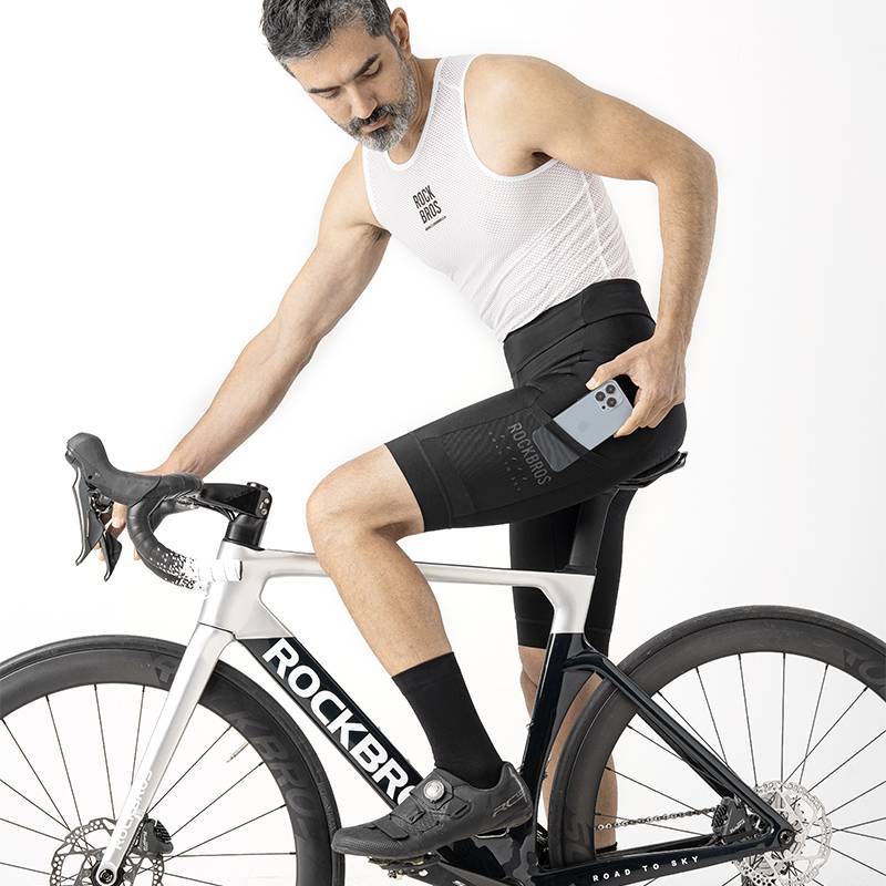 ROAD TO SKY Herren Fahrradhose atmungsaktive Radlerhose mit 4D Sitzpolster - Fahrradhose ROCKBROS - EU - NooMii