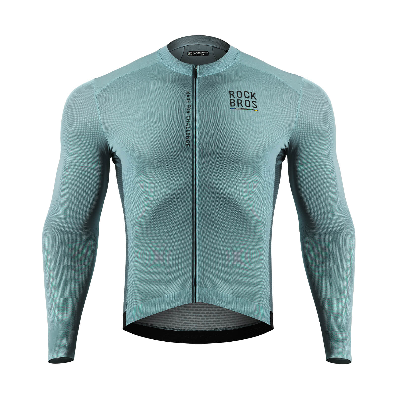 ROAD TO SKY Langarm - Radtrikot Herren Jersey Gelb/Blau - Fahrradtrikot ROCKBROS - EU - NooMii
