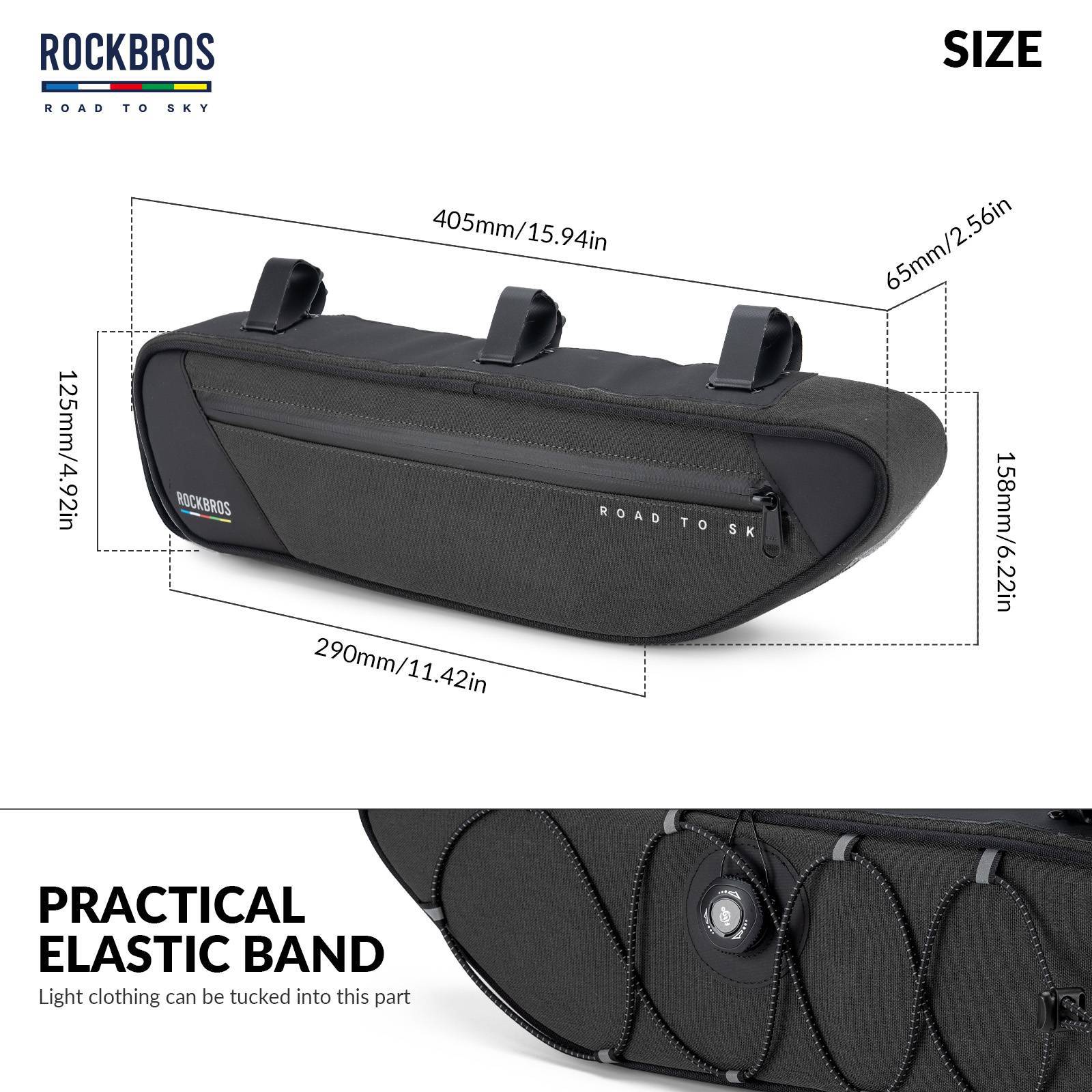 ROAD TO SKY Reflektierende Wasserdichte Fahrrad 2L Dreieckstasche - Fahrradtaschen ROCKBROS - EU - NooMii