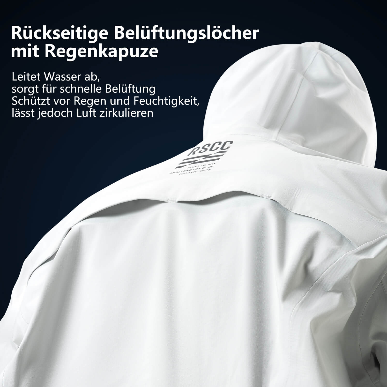 ROAD TO SKY Regenjacke faltbare Fahrradjacke Winddicht Unisex für MTB & Rennrad - Fahrradjacke ROCKBROS - EU - NooMii