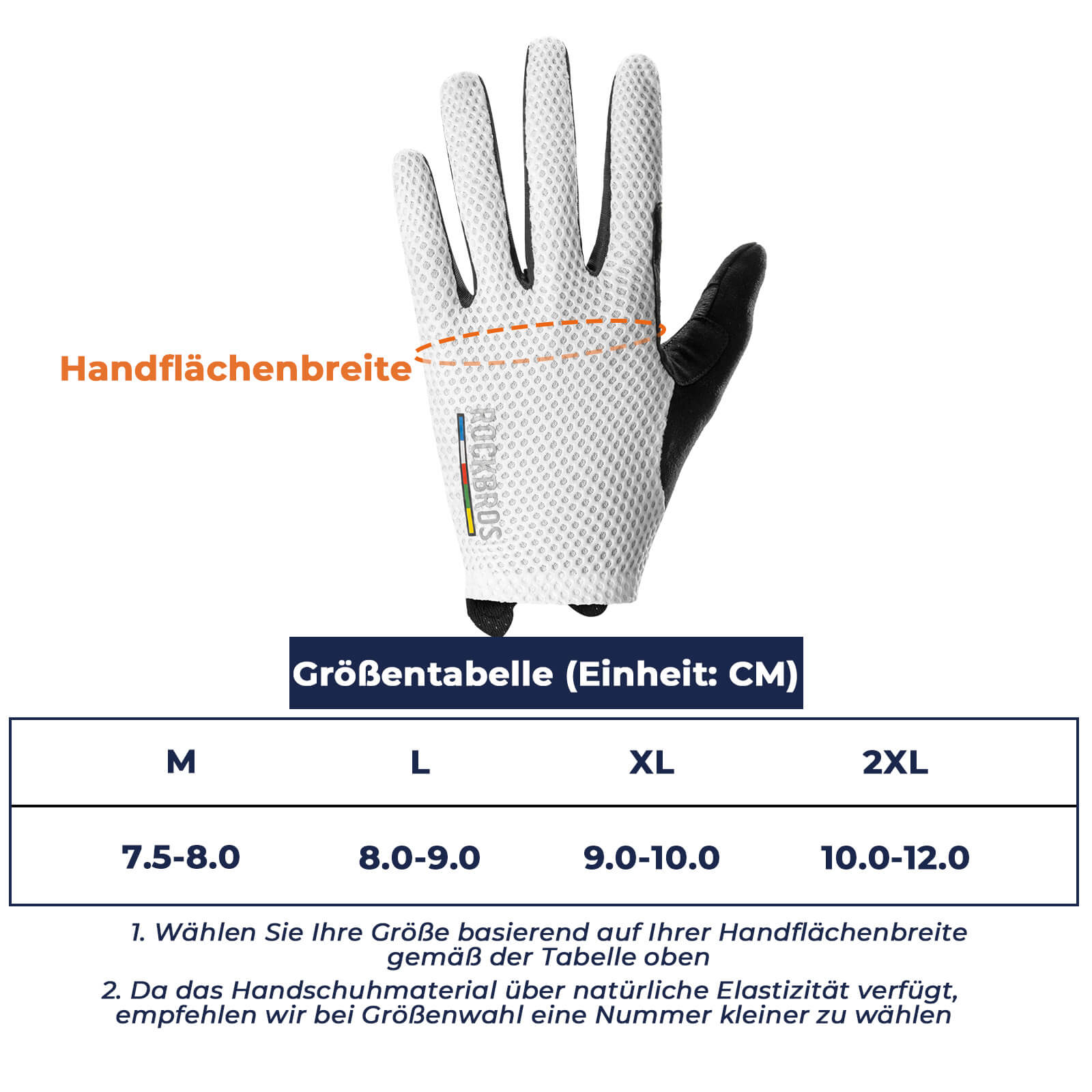 ROAD TO SKY Touchscreen Fahrradhandschuhe SBR Polsterung atmungsaktiv - Fahrradhandschuhe ROCKBROS - EU - NooMii