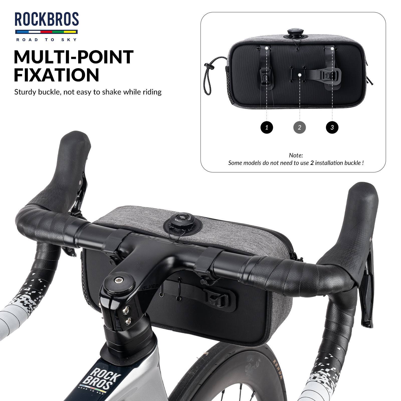 ROAD TO SKY Wasserdichte reflektierende Fahrradlenkertasche - Fahrradtaschen ROCKBROS - EU - NooMii