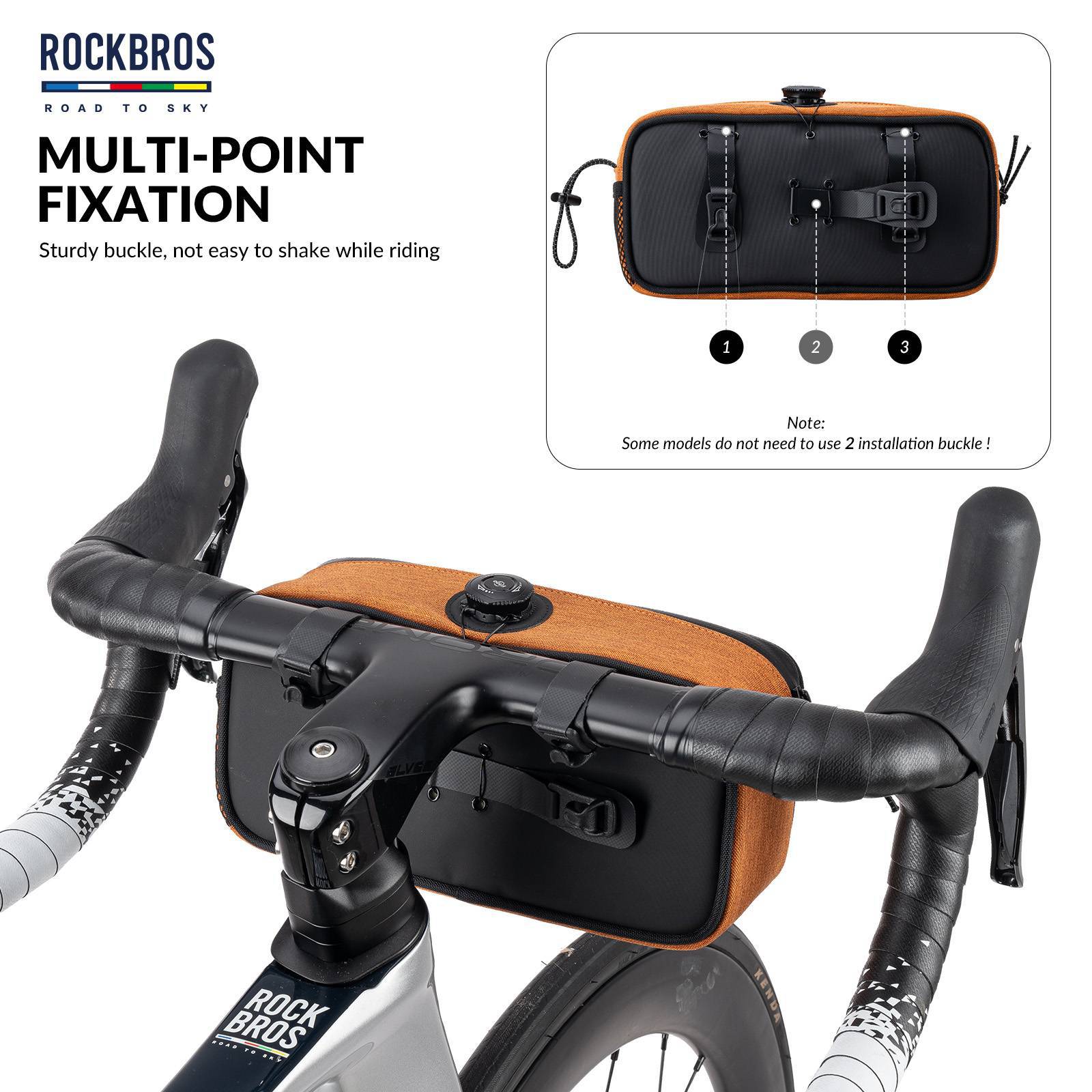 ROAD TO SKY Wasserdichte reflektierende Fahrradlenkertasche - Fahrradtaschen ROCKBROS - EU - NooMii