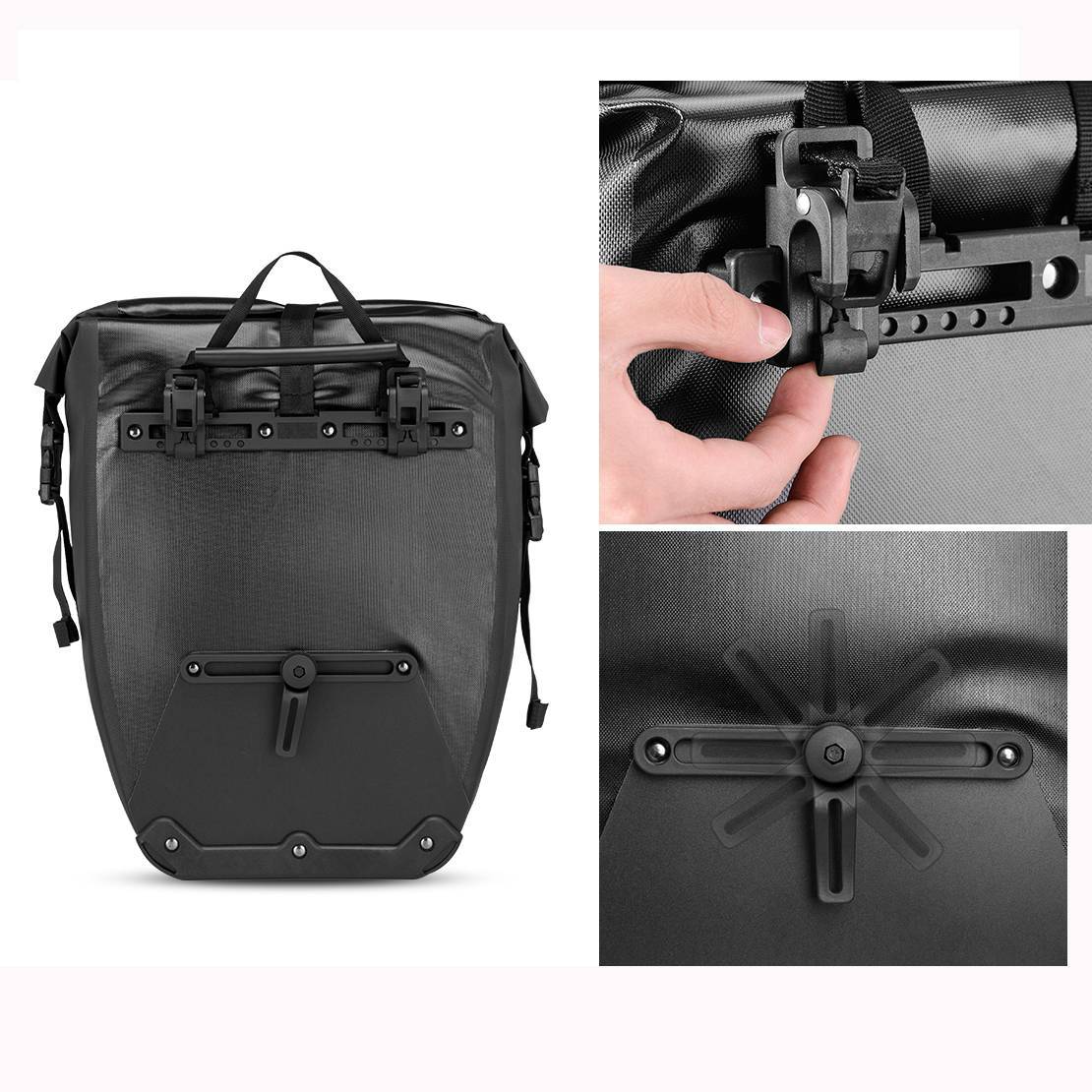 ROCKBROS 100 % wasserdichte Transporttaschen mit Netztasche 27L - Fahrradtaschen ROCKBROS - EU - NooMii