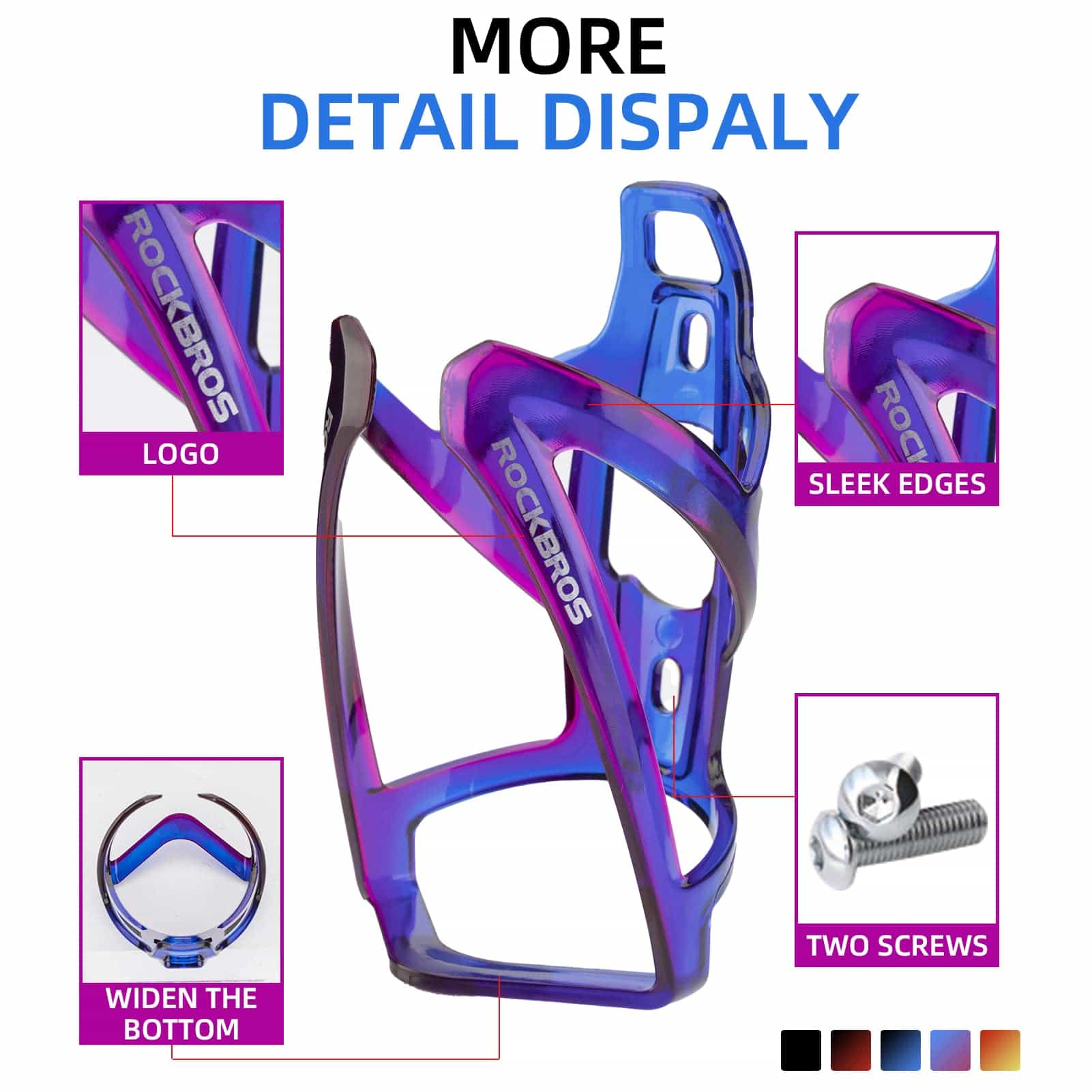 ROCKBROS 35g Leicht PC Fahrrad Flaschenhalter - Fahrrad Flaschenhalter ROCKBROS - EU - NooMii