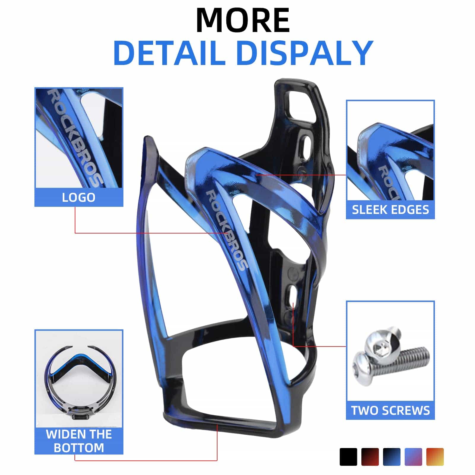 ROCKBROS 35g Leicht PC Fahrrad Flaschenhalter - Fahrrad Flaschenhalter ROCKBROS - EU - NooMii