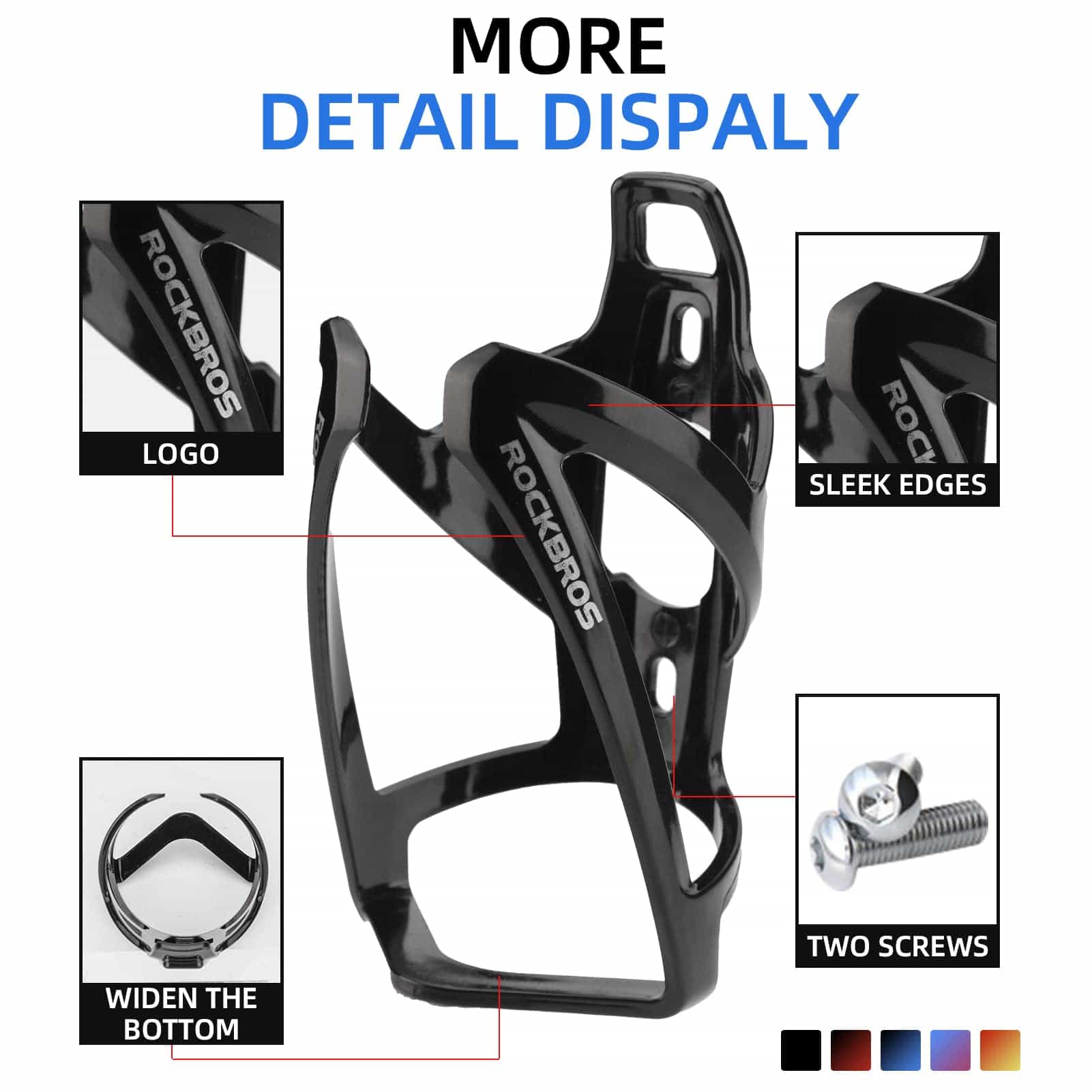 ROCKBROS 35g Leicht PC Fahrrad Flaschenhalter - Fahrrad Flaschenhalter ROCKBROS - EU - NooMii