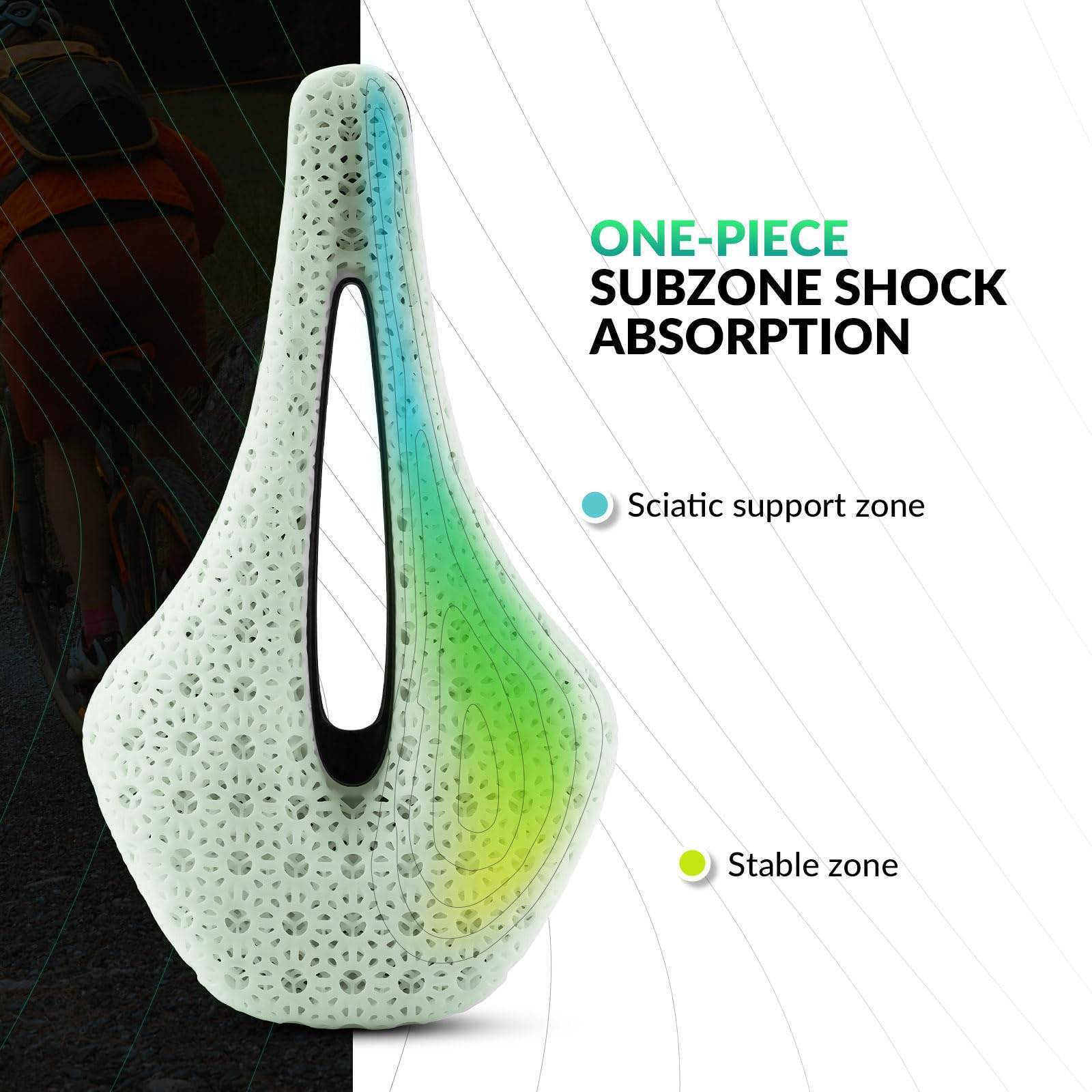 ROCKBROS 3D Druck Carbon Rennradsattel Ultraleicht Stoßdämpfender Ergonomischer - Fahrradsattel ROCKBROS - EU - NooMii