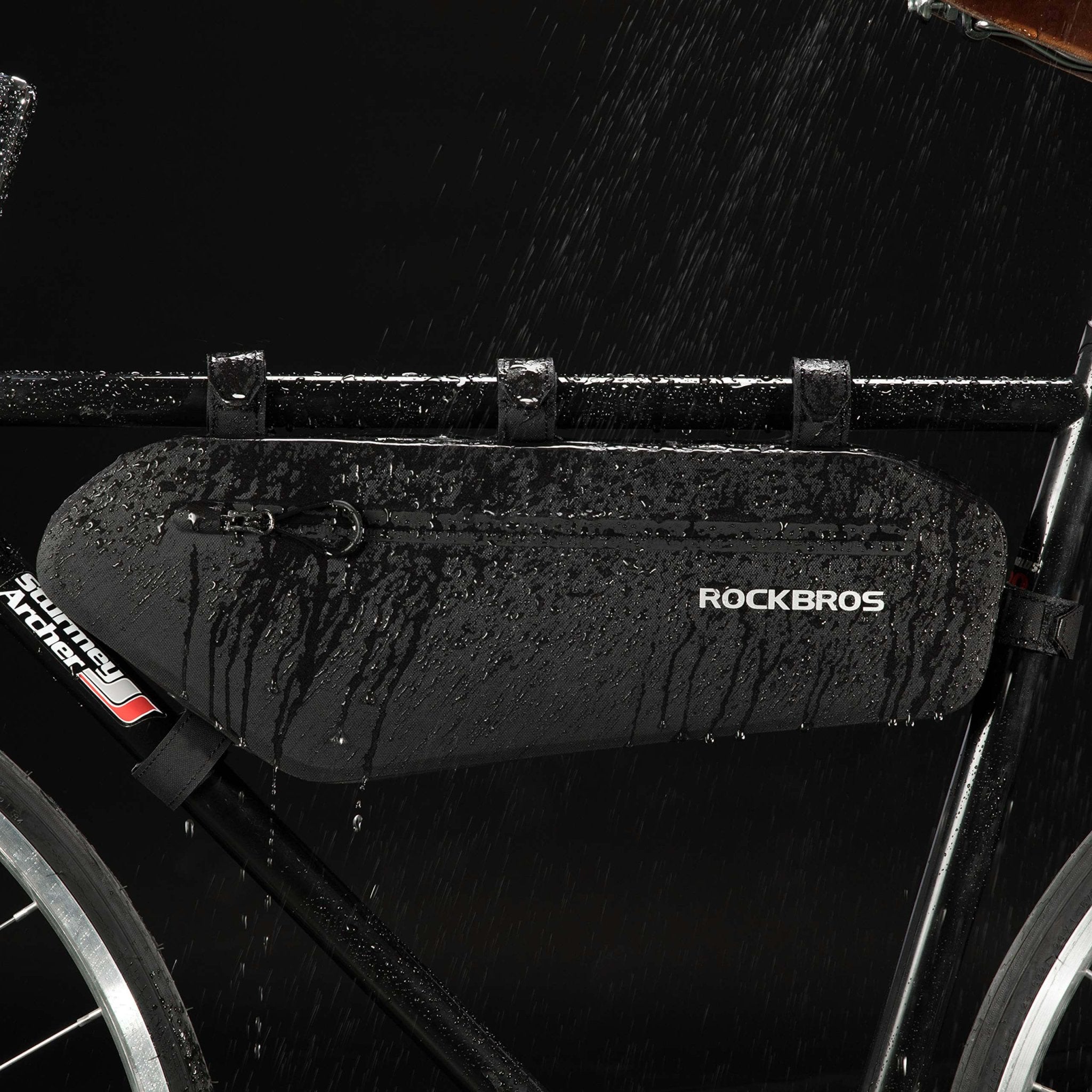 ROCKBROS 4L Wasserabweisend Rahmentasche Dreiecktasche Schwarz - Fahrradtaschen ROCKBROS - EU - NooMii