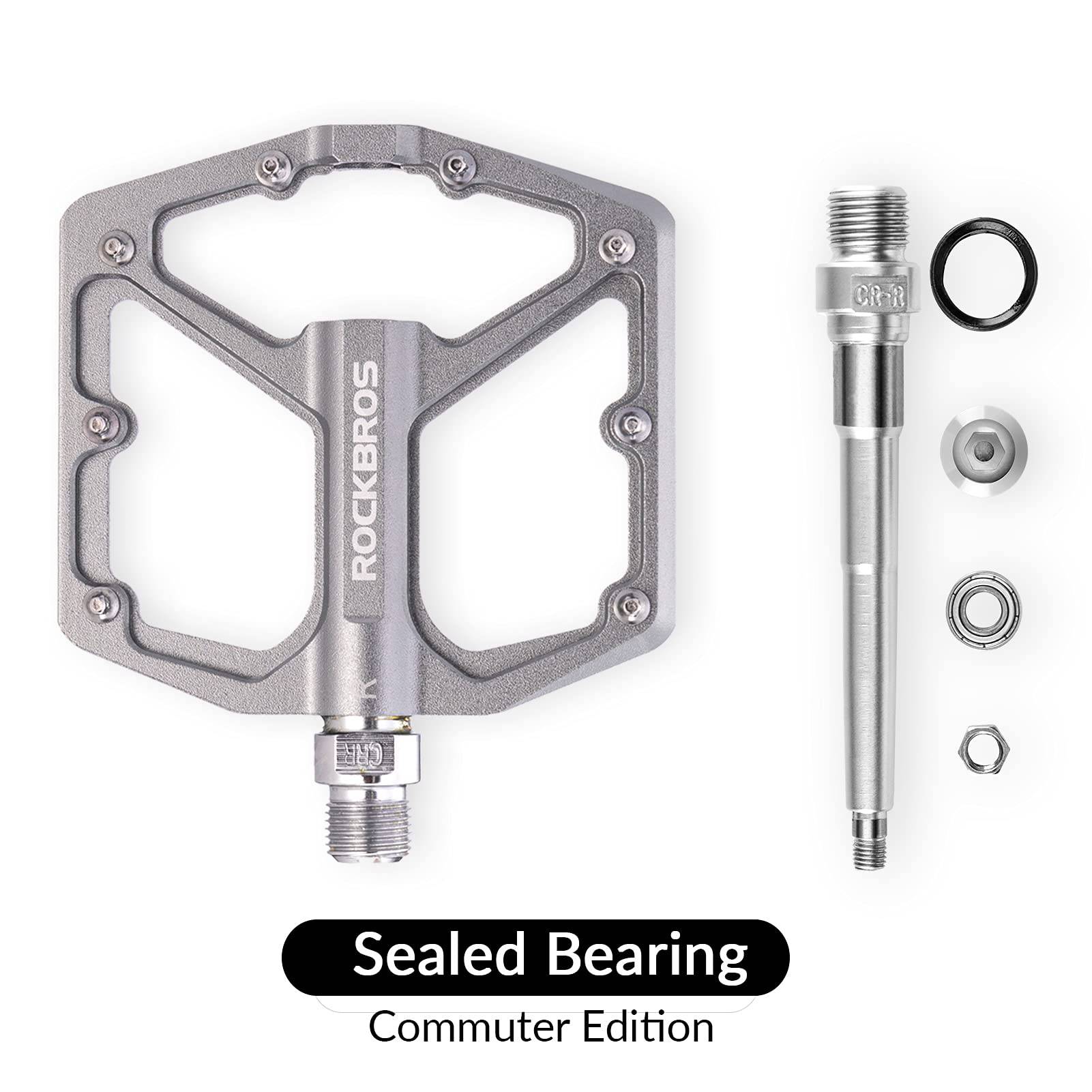 ROCKBROS Aluminium Platform Pedale 9/16 Zoll für MTB E - Bike Stadtrad - Fahrradpedale ROCKBROS - EU - NooMii