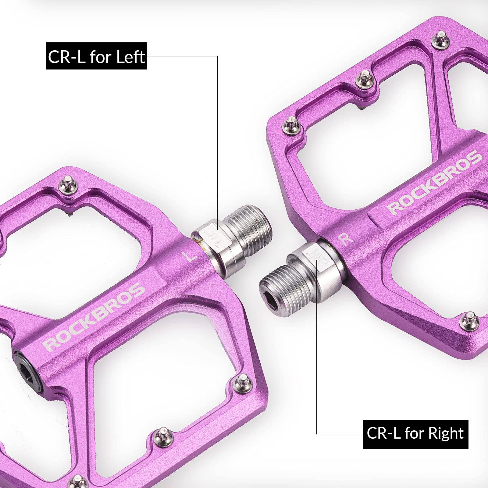 ROCKBROS Aluminium Platform Pedale 9/16 Zoll für MTB E - Bike Stadtrad - Fahrradpedale ROCKBROS - EU - NooMii