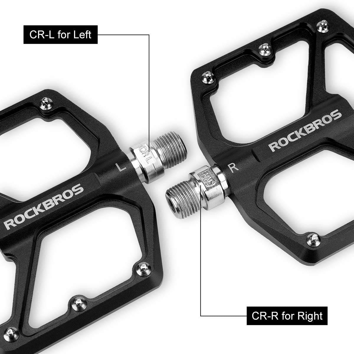 ROCKBROS Aluminium Platform Pedale 9/16 Zoll für MTB E - Bike Stadtrad - Fahrradpedale ROCKBROS - EU - NooMii