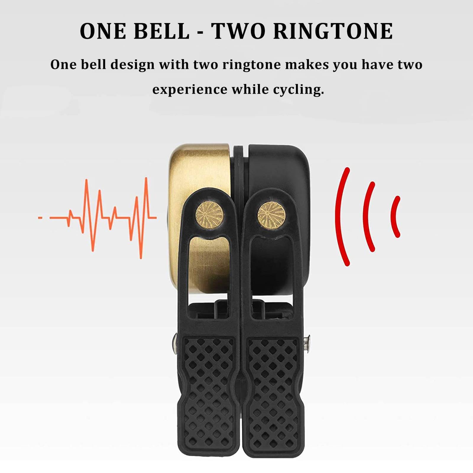 ROCKBROS Classic Brass Fahrradklingel Mini Fahrradglocken 1 - 2 Ringtone - Fahrradklingel ROCKBROS - EU - NooMii