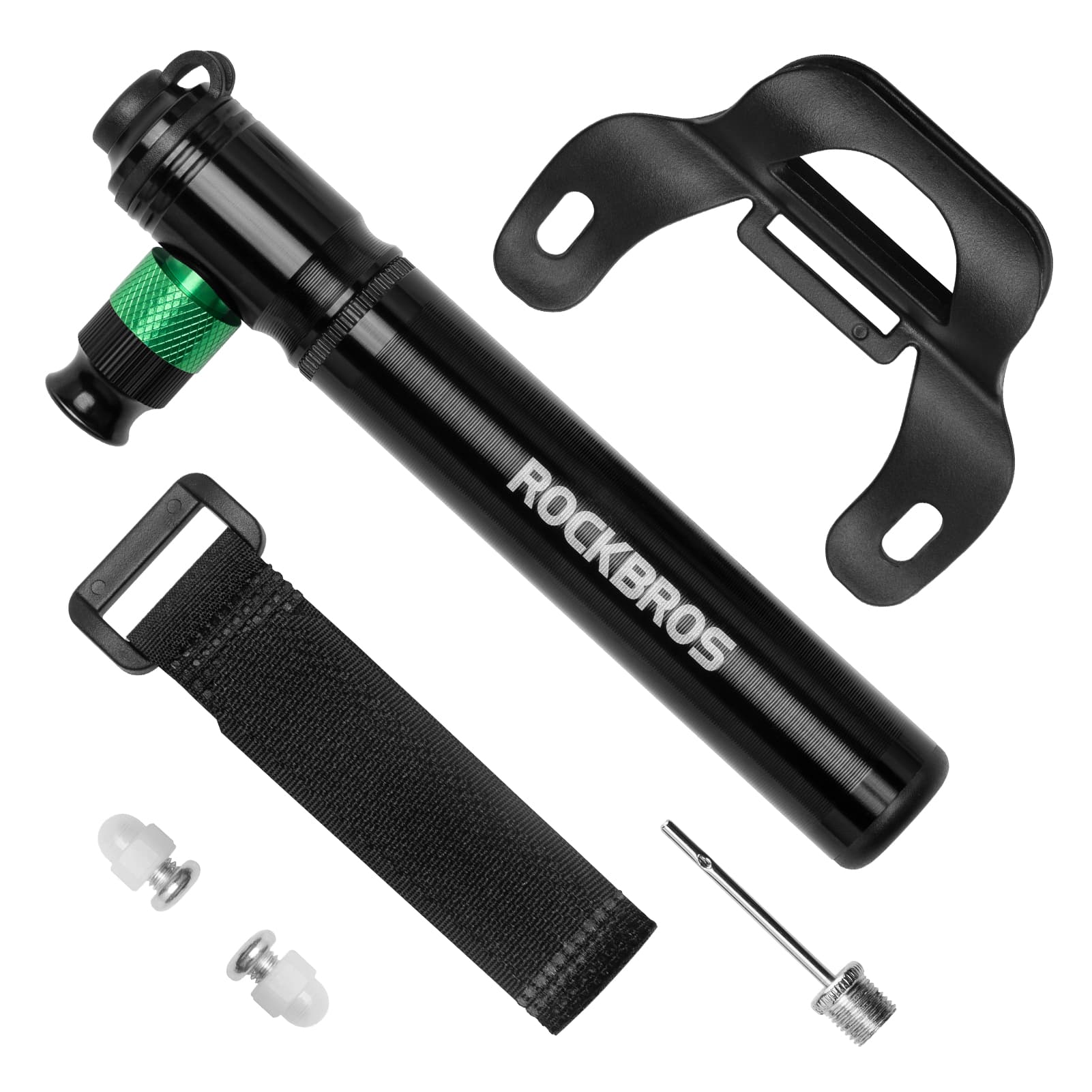 ROCKBROS CO2 Fahrradpumpe 110 PSI Aluminium Minipumpe Schwarz - Fahrrad Luftpumpen ROCKBROS - EU - NooMii