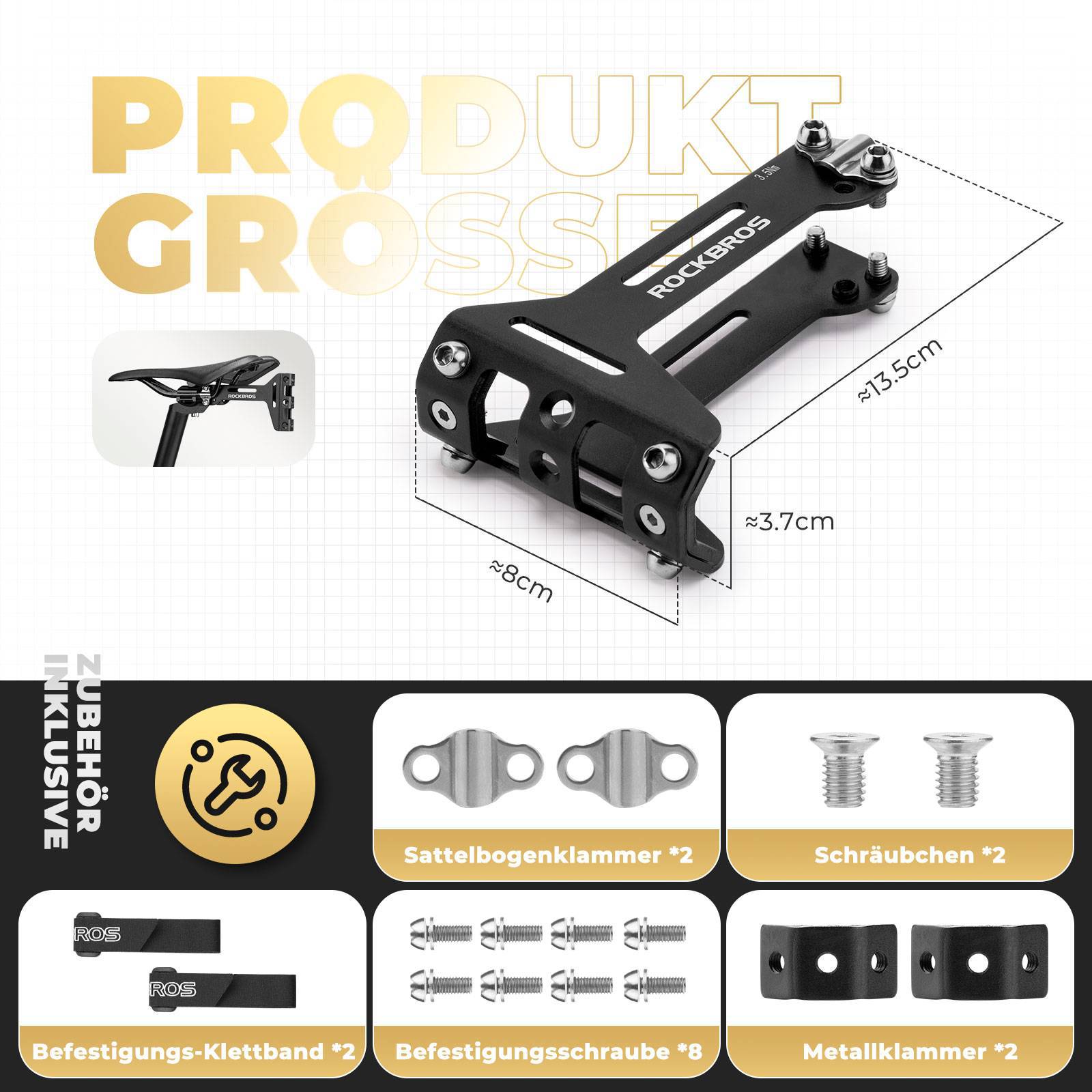 ROCKBROS Fahrrad Flaschenhalter Adapter Aluminum Einstellbar Halterung - Fahrrad Flaschenhalter ROCKBROS - EU - NooMii