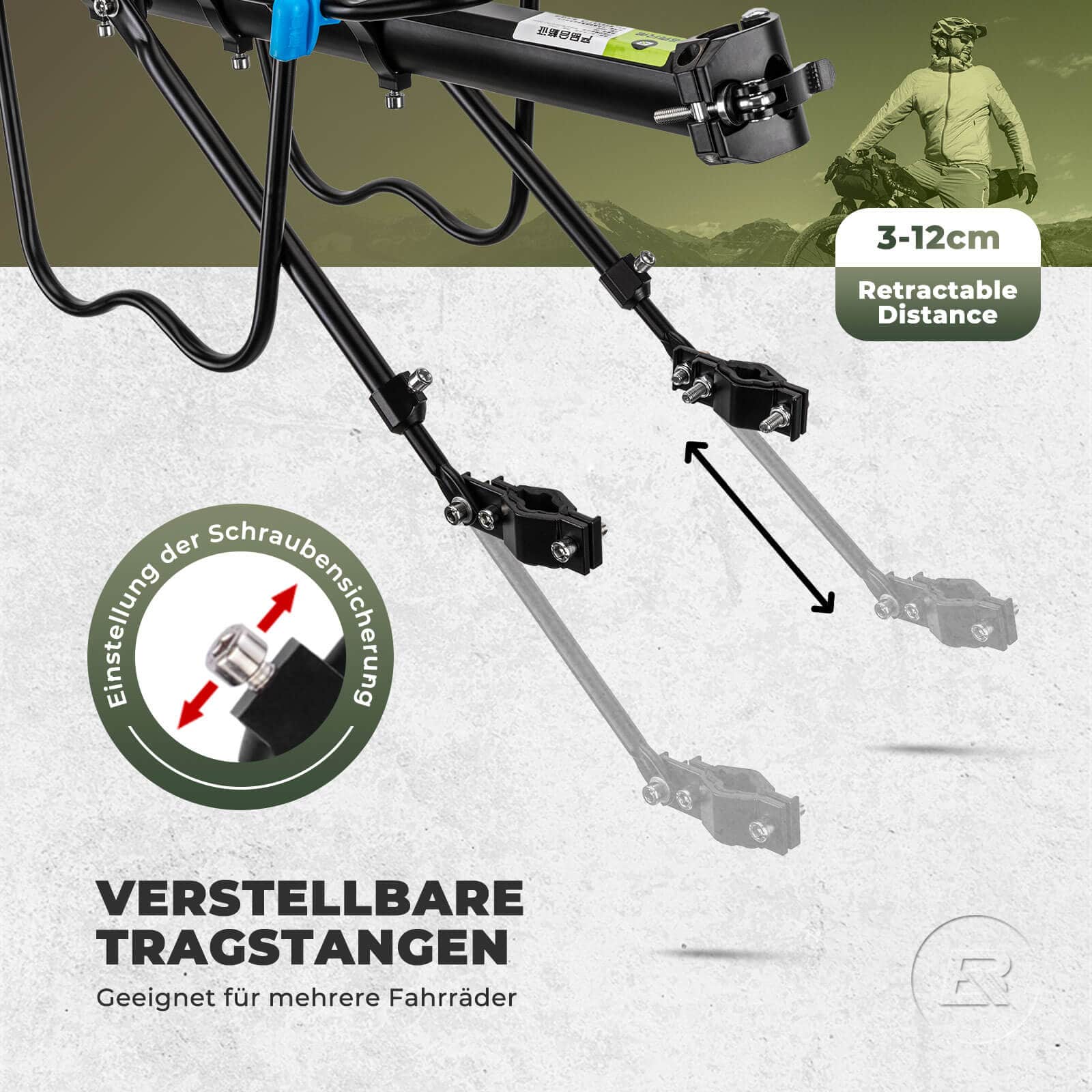 ROCKBROS Fahrrad Gepäckträger mit Reflektor und Schnellspanner 24 - 29 Zoll - Fahrradgepäckträger ROCKBROS - EU - NooMii