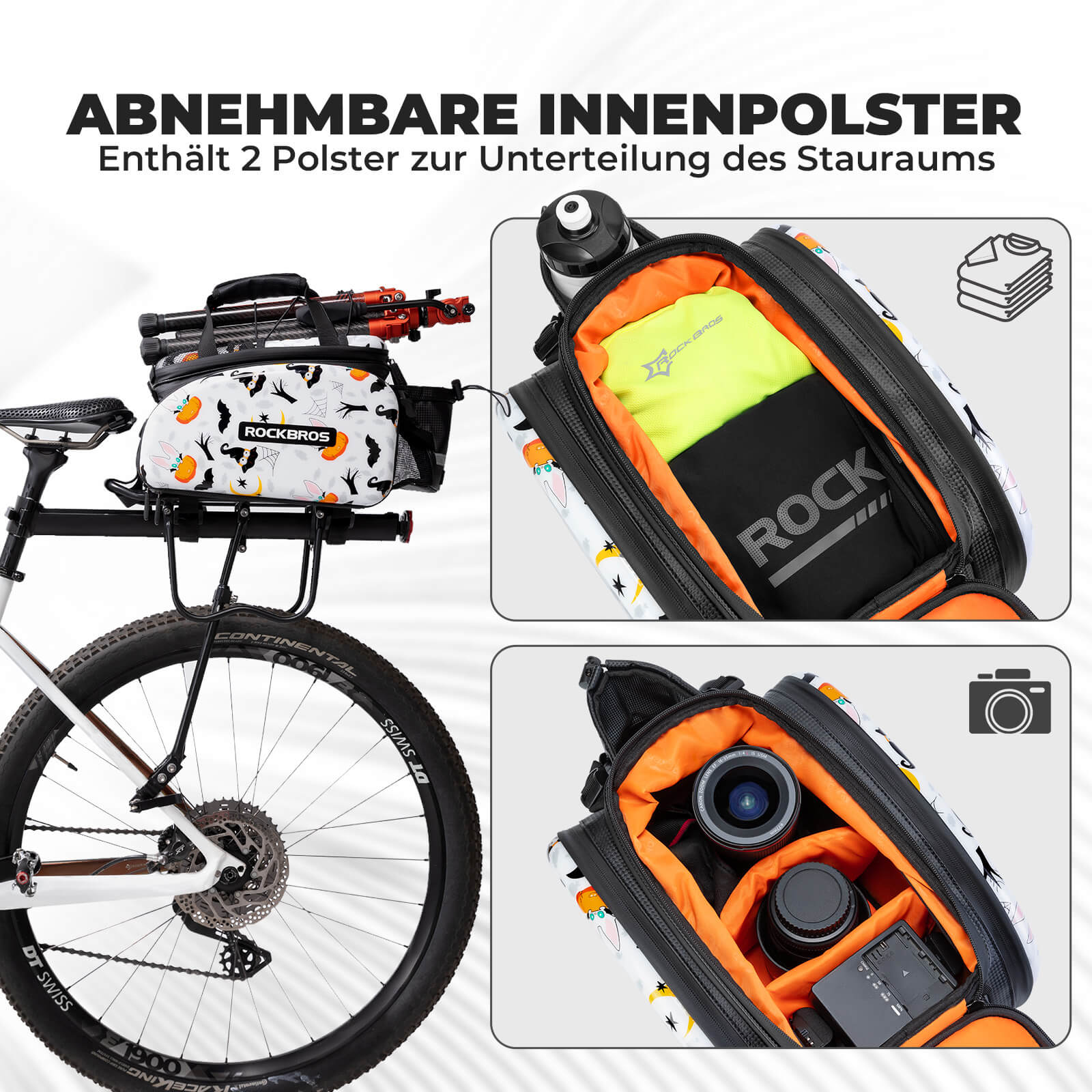 ROCKBROS Fahrrad Gepäckträgertasche 17 - 35L mit Regenhülle - Fahrradtaschen ROCKBROS - EU - NooMii