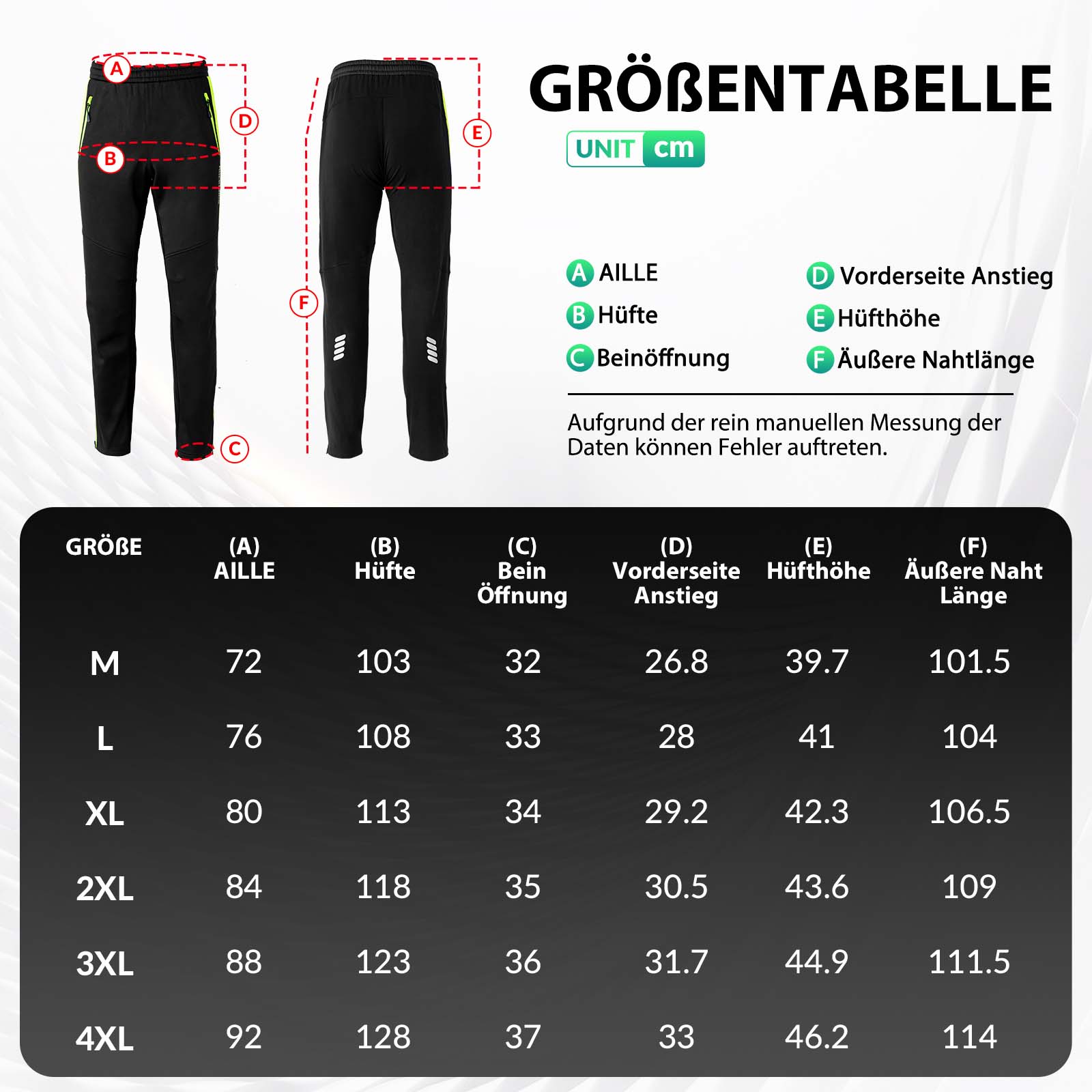 ROCKBROS Fahrrad Hose Wasserdichte Radlerhose Leuchtendes Grün - Fahrradhose ROCKBROS - EU - NooMii