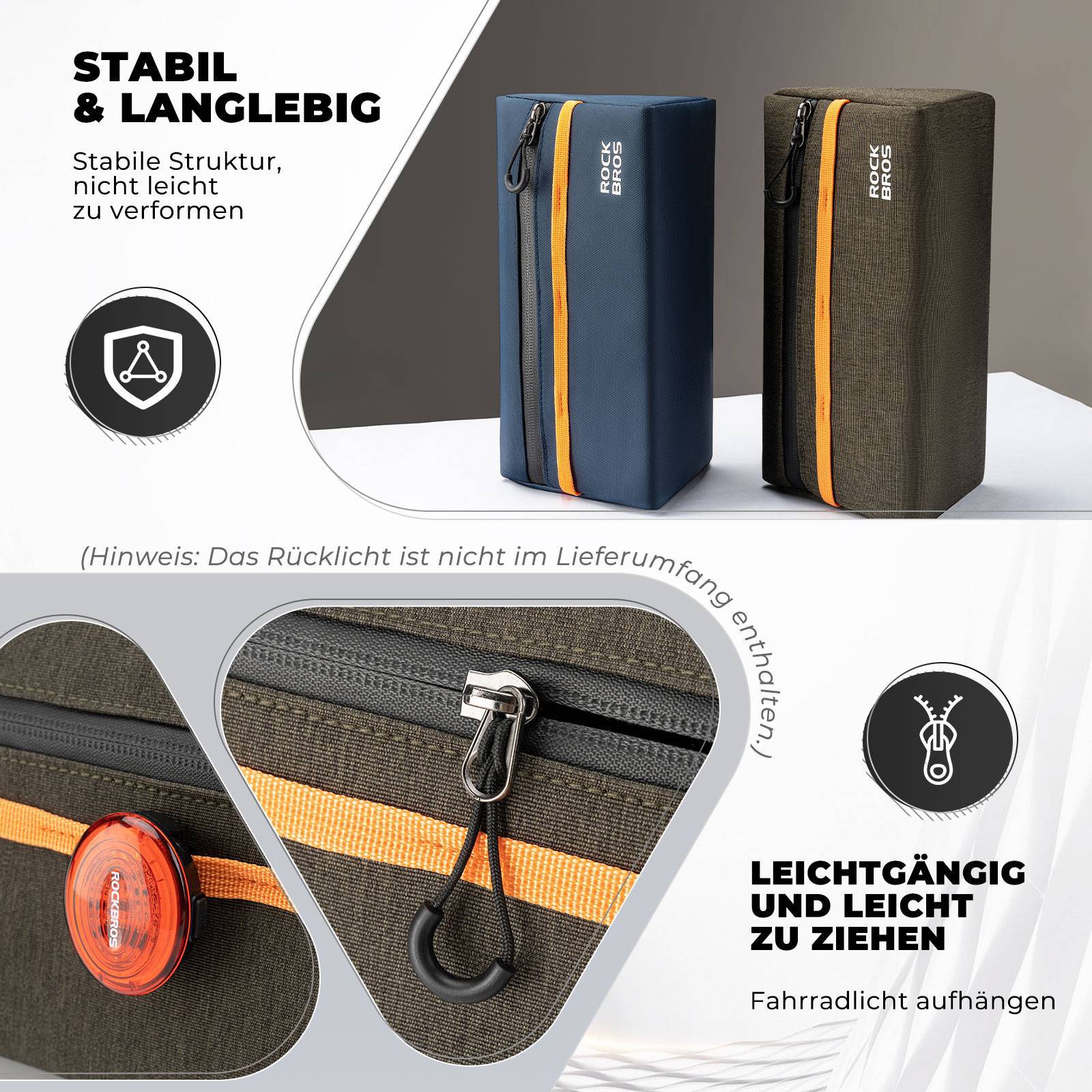 ROCKBROS Fahrrad Lenkertasche Fahrradtasche Fahrradkorb 6 Farbe ca. 1.3L - Fahrradtaschen ROCKBROS - EU - NooMii