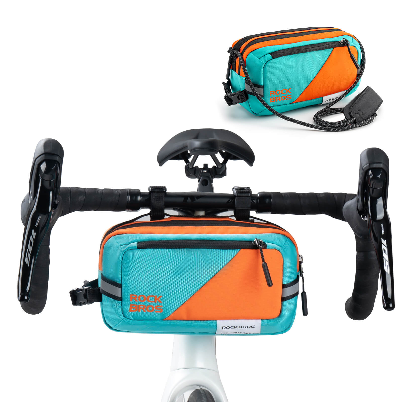 ROCKBROS Fahrrad Lenkertasche Fahrradtasche mit Schultergurt 2,5L Umhängetasche - Fahrradtaschen ROCKBROS - EU - NooMii