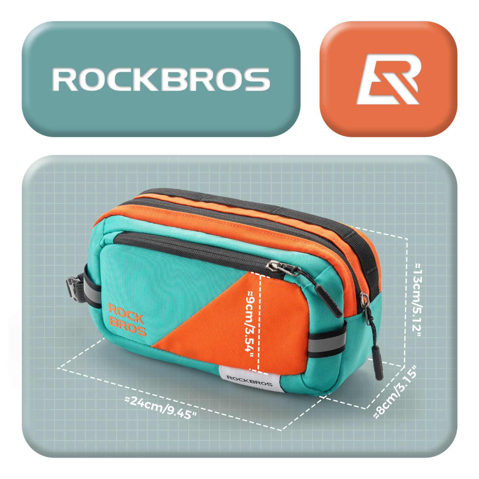 ROCKBROS Fahrrad Lenkertasche Fahrradtasche mit Schultergurt 2,5L Umhängetasche - Fahrradtaschen ROCKBROS - EU - NooMii