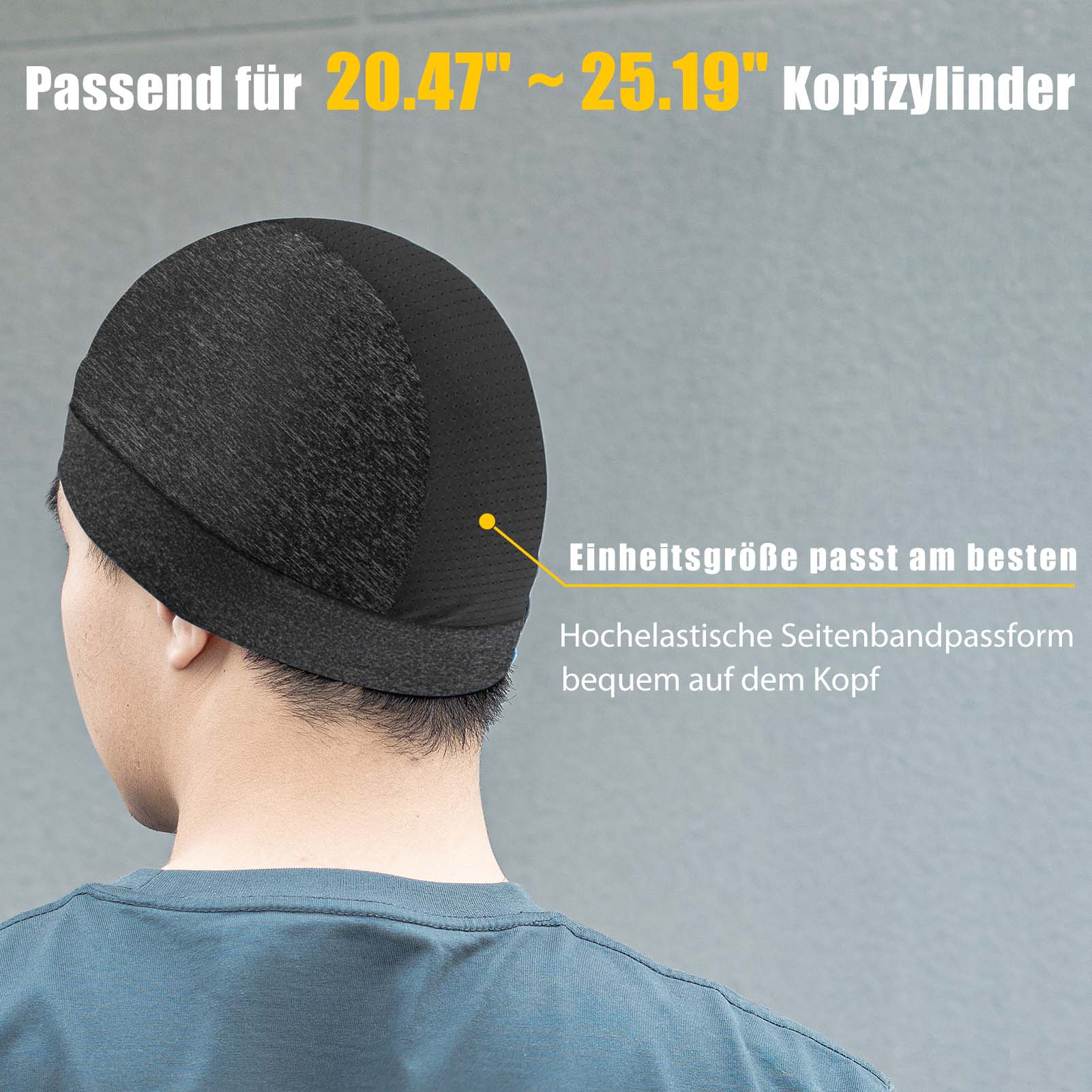 ROCKBROS Fahrrad Mütze Sommer UV Schutz Laufmütze Herren 50 - 64CM - Fahrrad Mütze ROCKBROS - EU - NooMii