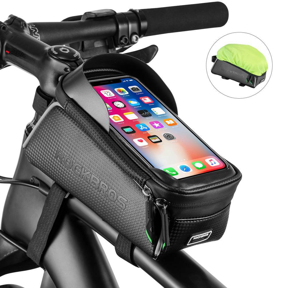 ROCKBROS Fahrrad Oberrohrtasche 6,5 Zoll Touchscreen Wasserdicht - Motorradtaschen ROCKBROS - EU - NooMii