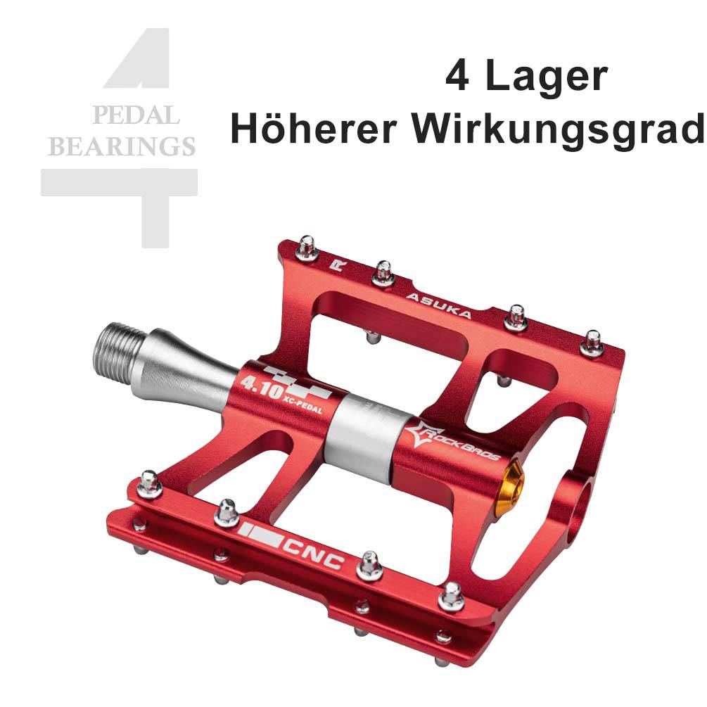 ROCKBROS Fahrrad Pedale 9/16 für MTB/BMX/Rennrad 4 Sealed Bearings - Fahrradpedale ROCKBROS - EU - NooMii