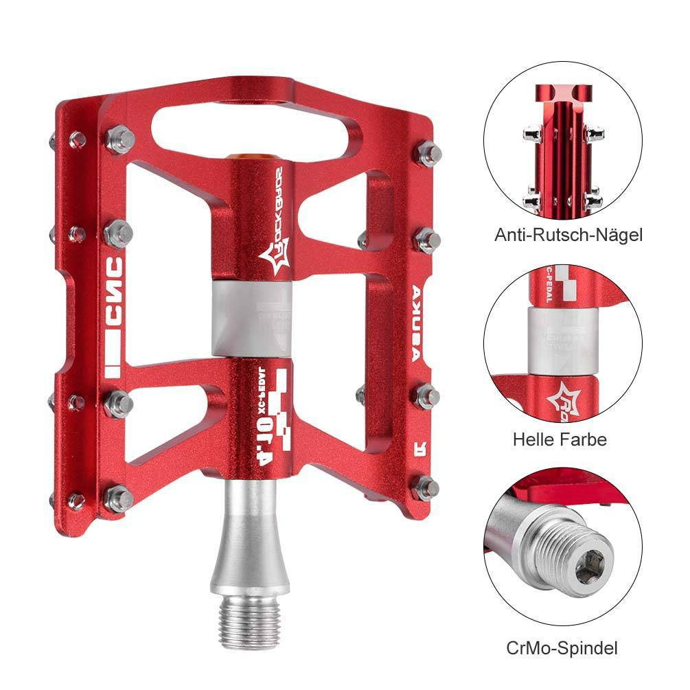 ROCKBROS Fahrrad Pedale 9/16 für MTB/BMX/Rennrad 4 Sealed Bearings - Fahrradpedale ROCKBROS - EU - NooMii