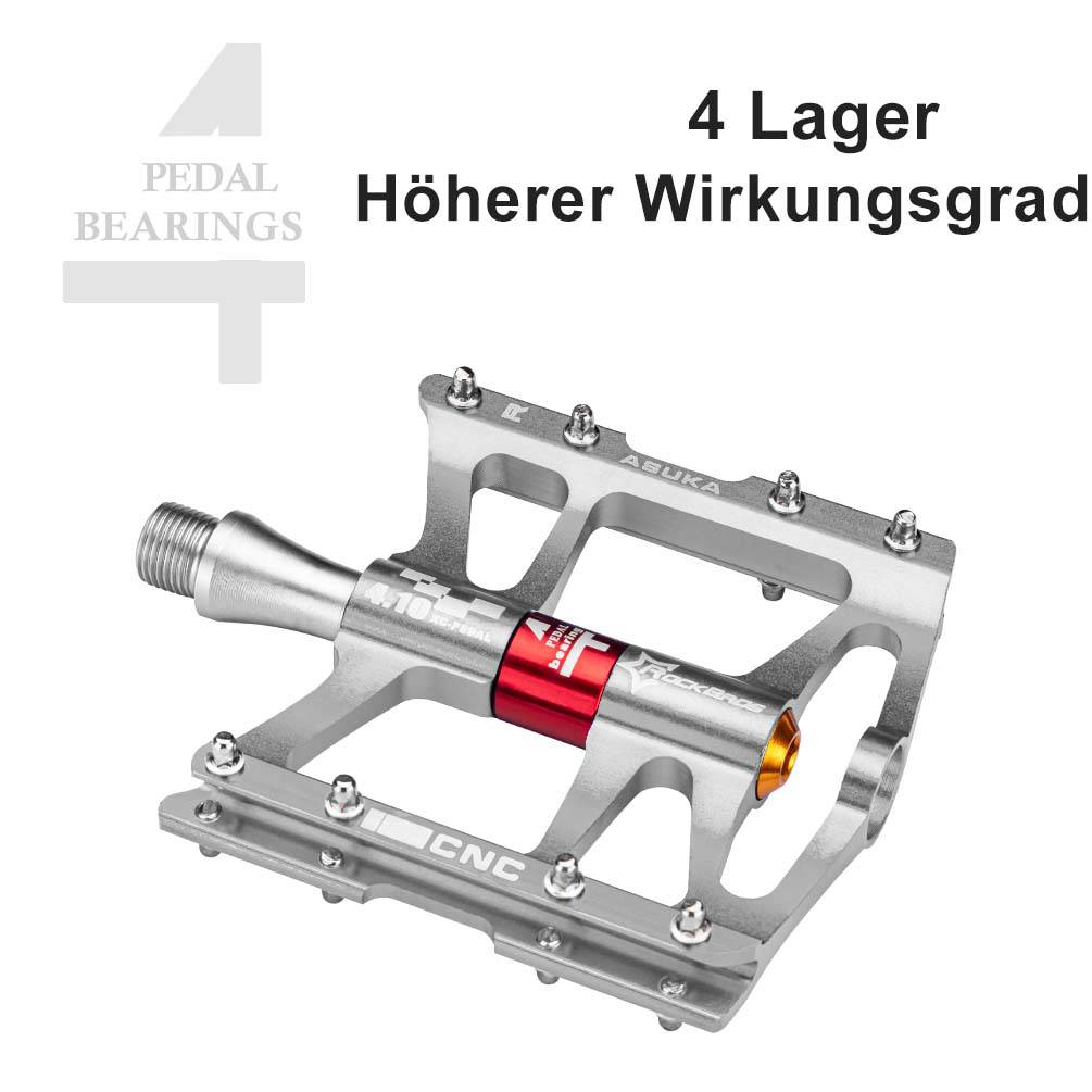ROCKBROS Fahrrad Pedale 9/16 für MTB/BMX/Rennrad 4 Sealed Bearings - Fahrradpedale ROCKBROS - EU - NooMii