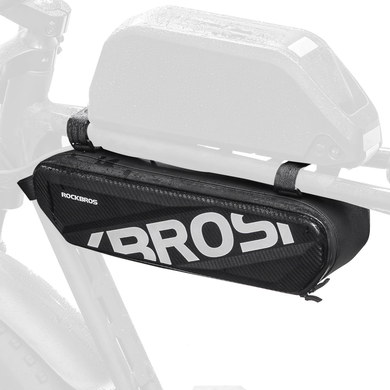 ROCKBROS Fahrrad Rahmentasche Wasserdicht Oberrohr Tasche 4.5L Schwarz - Fahrradtaschen ROCKBROS - EU - NooMii