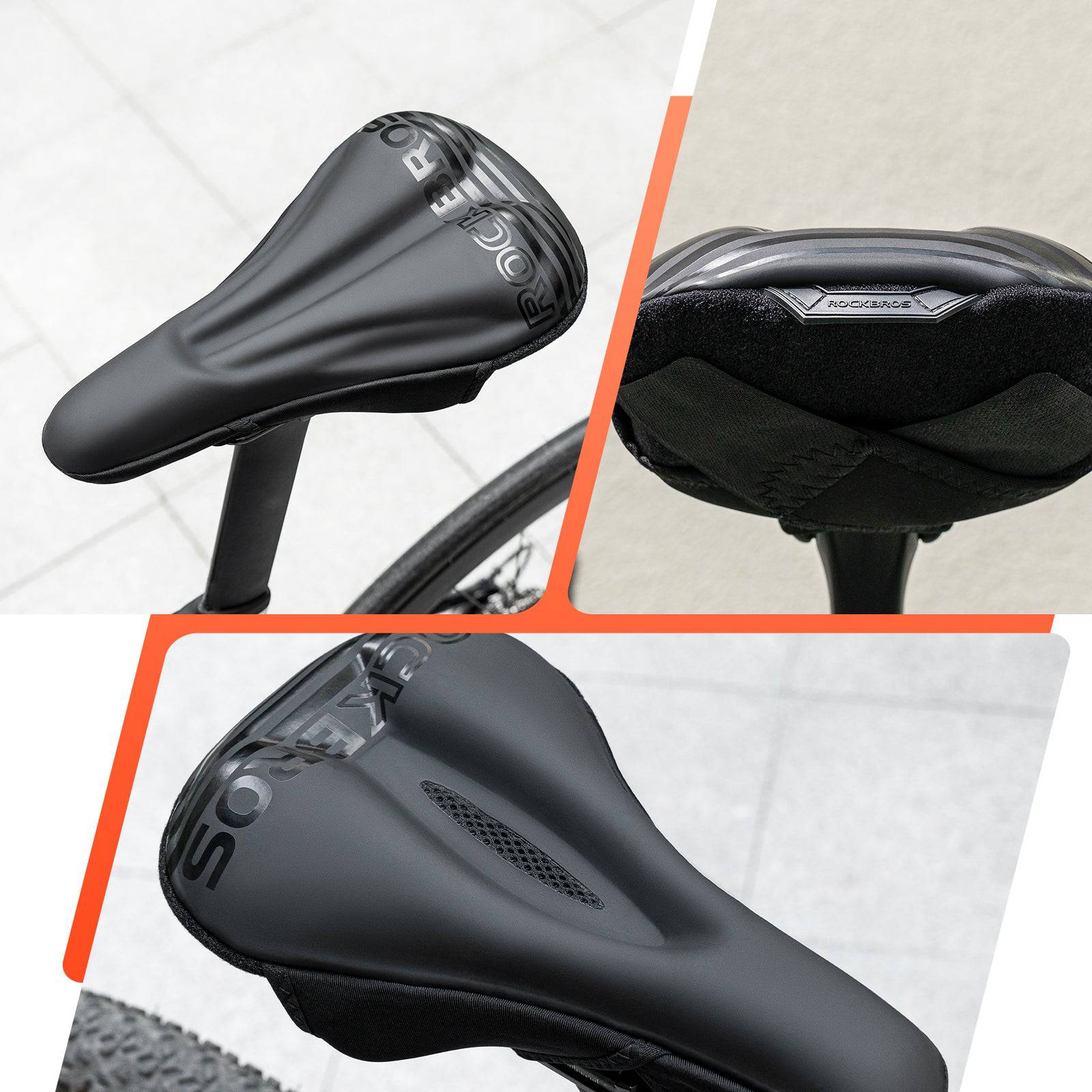 ROCKBROS Fahrrad Sattelbezug Gel Gepolsterter Weicher Fahrradsitz Bezug - Fahrradsattel ROCKBROS - EU - NooMii