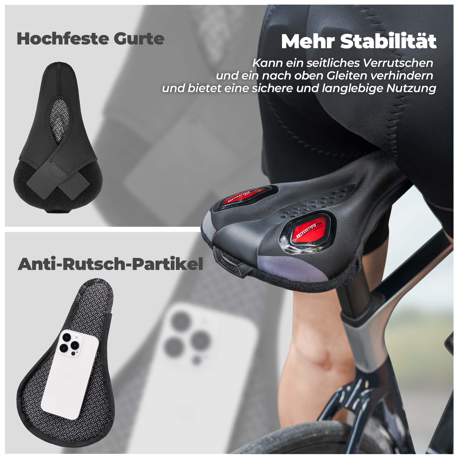 ROCKBROS Fahrrad Sattelbezug Gelüberzug für Fahrradsitz mit Wasserdichter - Fahrradsattel ROCKBROS - EU - NooMii