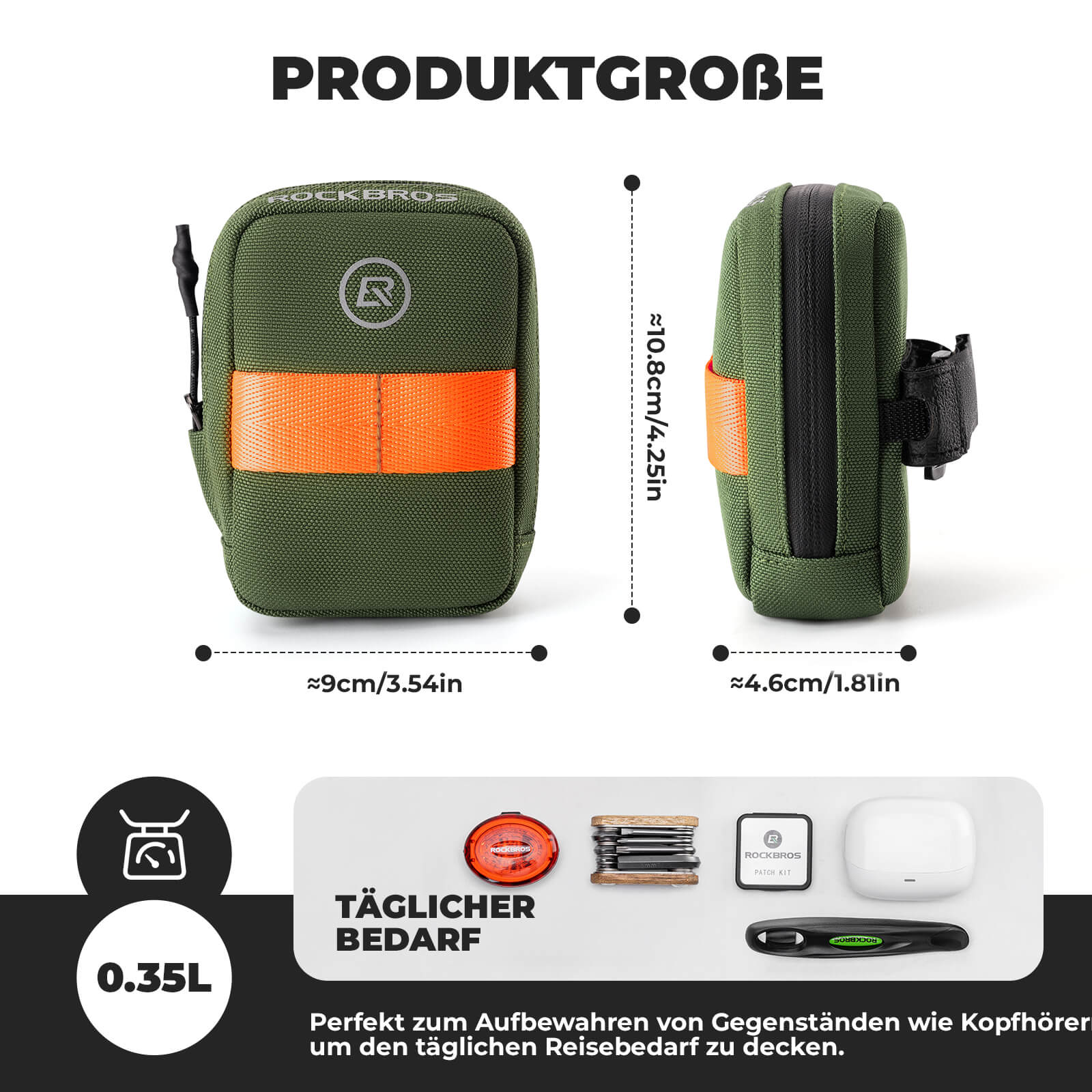 ROCKBROS Fahrrad Satteltasche Kompakte Aufbewahrungstasche Rennrad MTB - Fahrradtaschen ROCKBROS - EU - NooMii