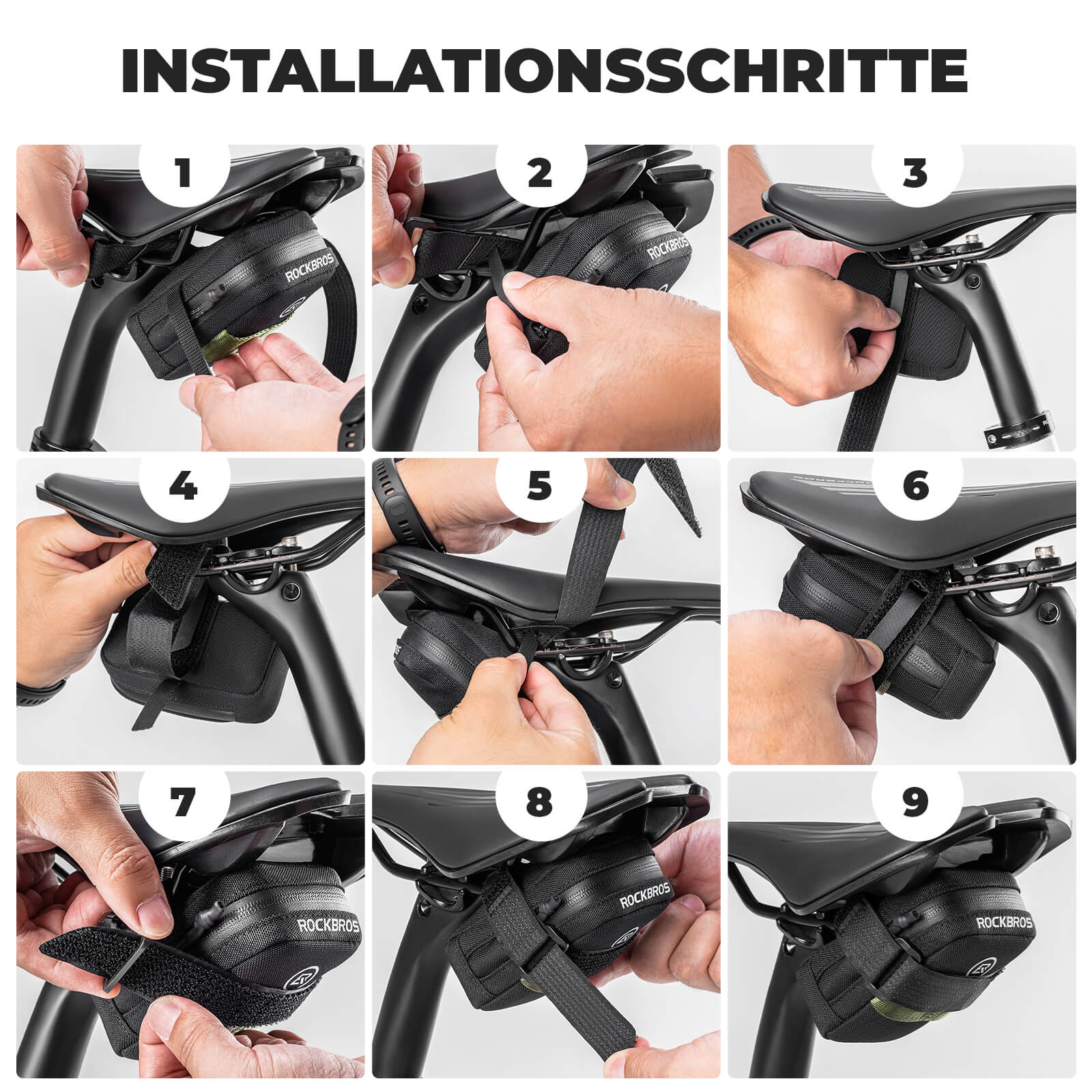 ROCKBROS Fahrrad Satteltasche Kompakte Aufbewahrungstasche Rennrad MTB - Fahrradtaschen ROCKBROS - EU - NooMii