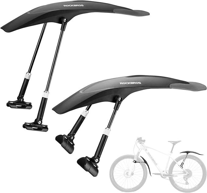 ROCKBROS Fahrrad Schutzbleche Set Vorne/Hinten Flexible Fahrradschutzblech Verstellbar - Fahrrad Schutzblech ROCKBROS - EU - NooMii