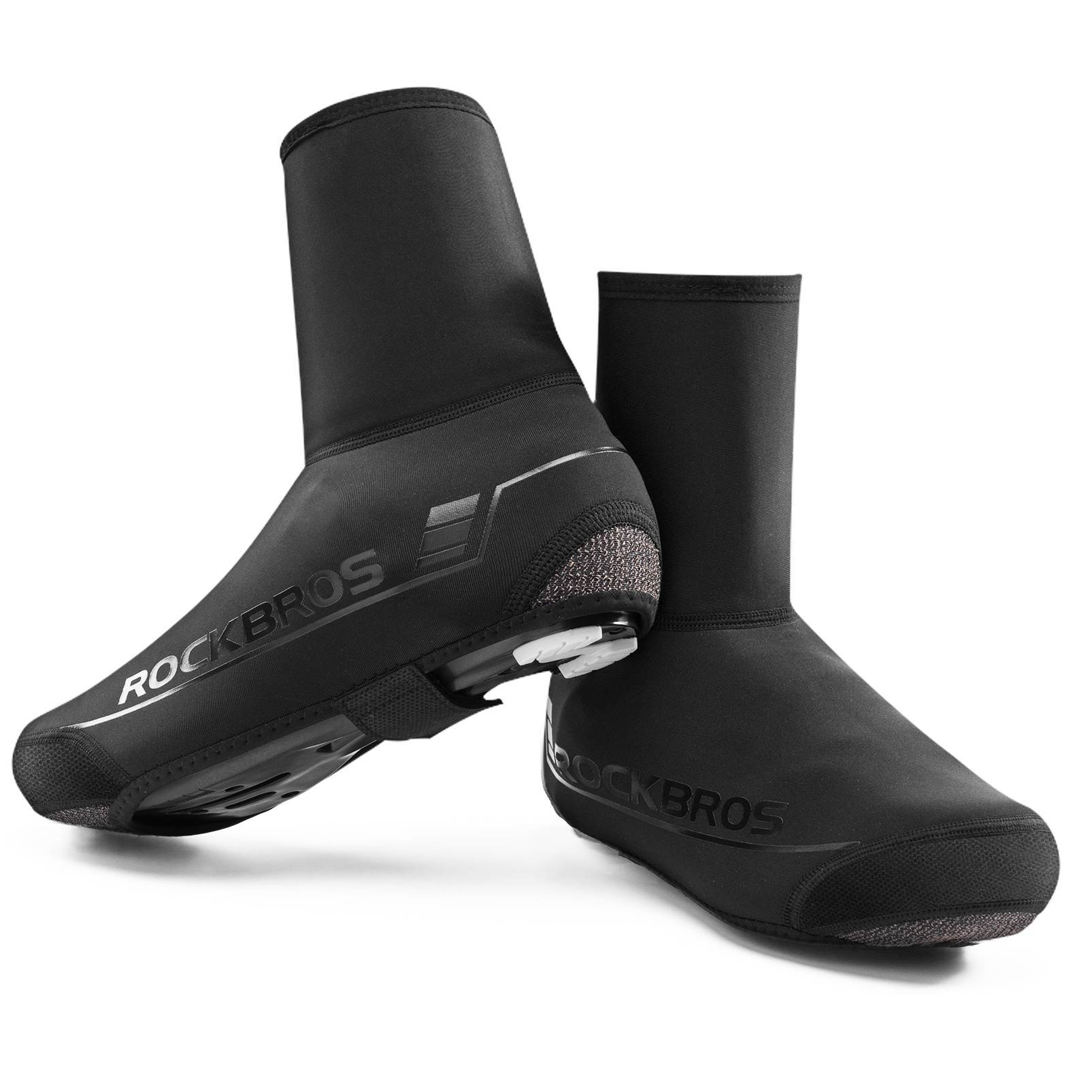ROCKBROS Fahrrad Überschuhe Winter warm Überzieher für Radsport Schwarz - Fahrrad Überschuhe ROCKBROS - EU - NooMii